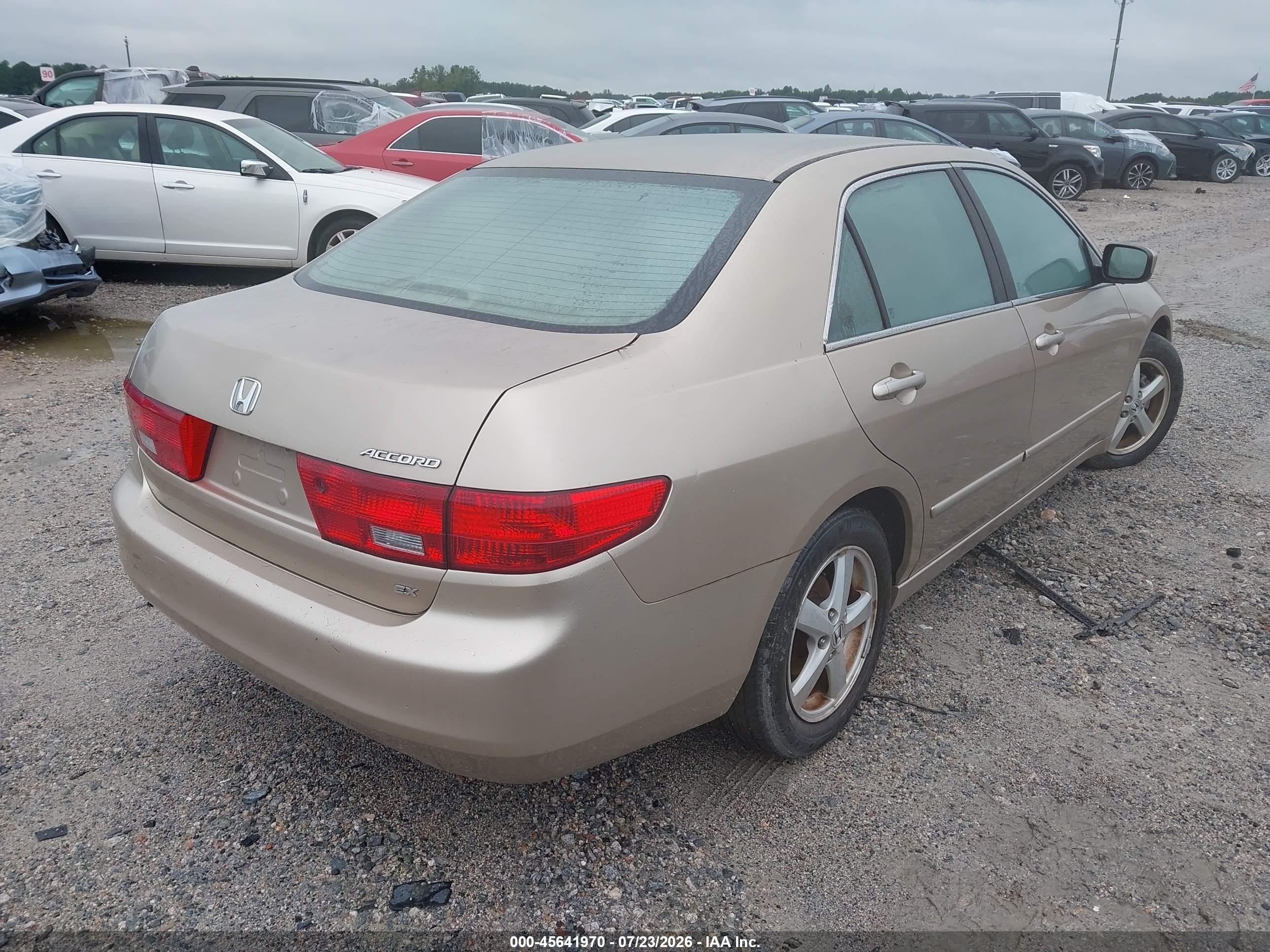 2005 Honda Accord 2.4 Ex Tan vin: 1HGCM56785A196663