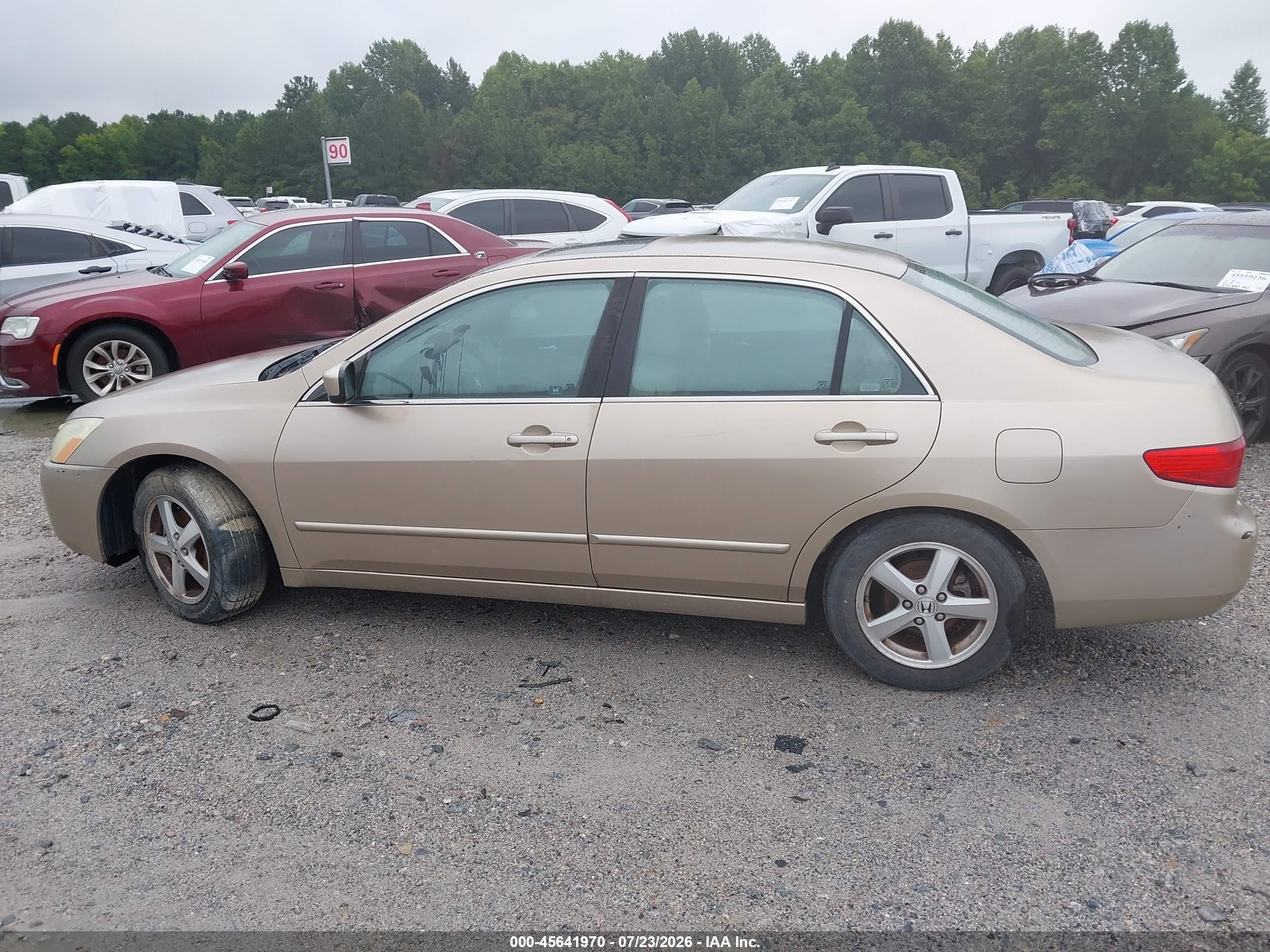 2005 Honda Accord 2.4 Ex Tan vin: 1HGCM56785A196663