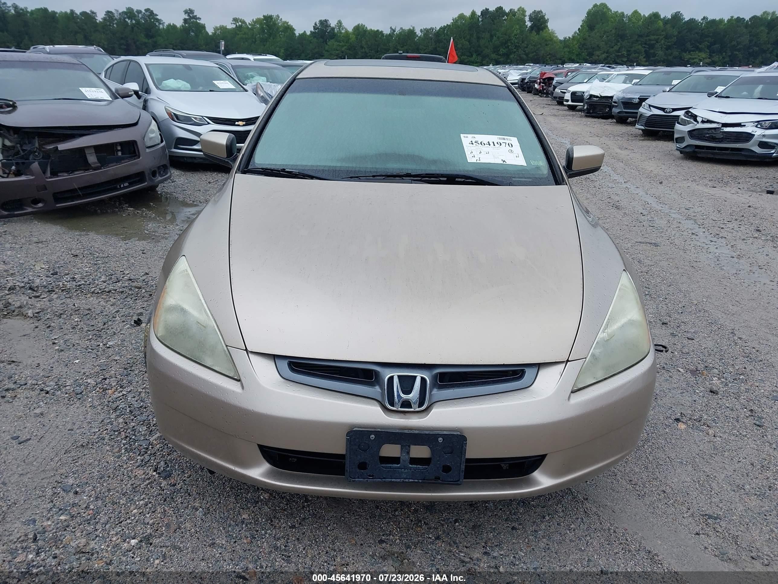 2005 Honda Accord 2.4 Ex Tan vin: 1HGCM56785A196663