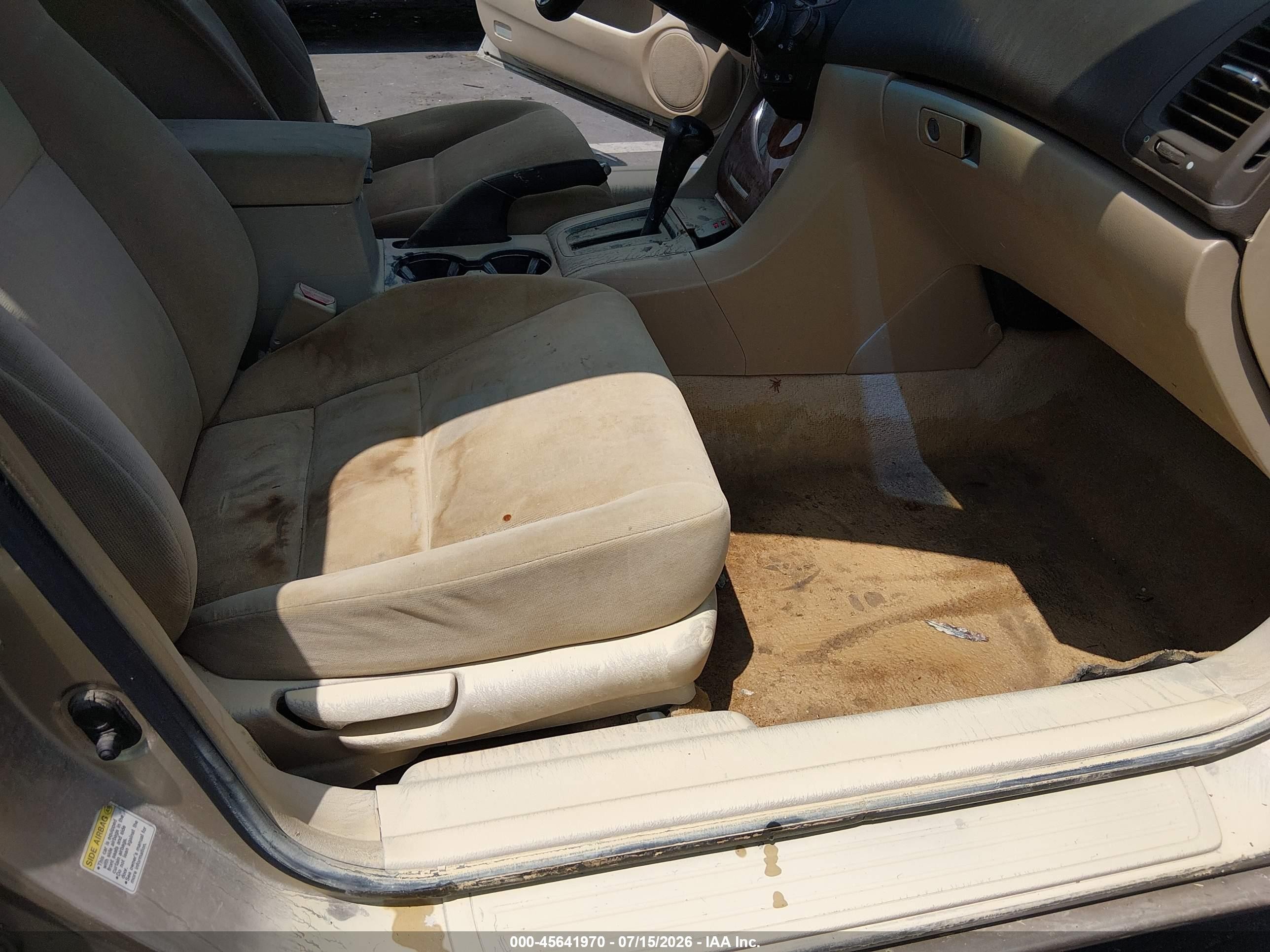 2005 Honda Accord 2.4 Ex Tan vin: 1HGCM56785A196663