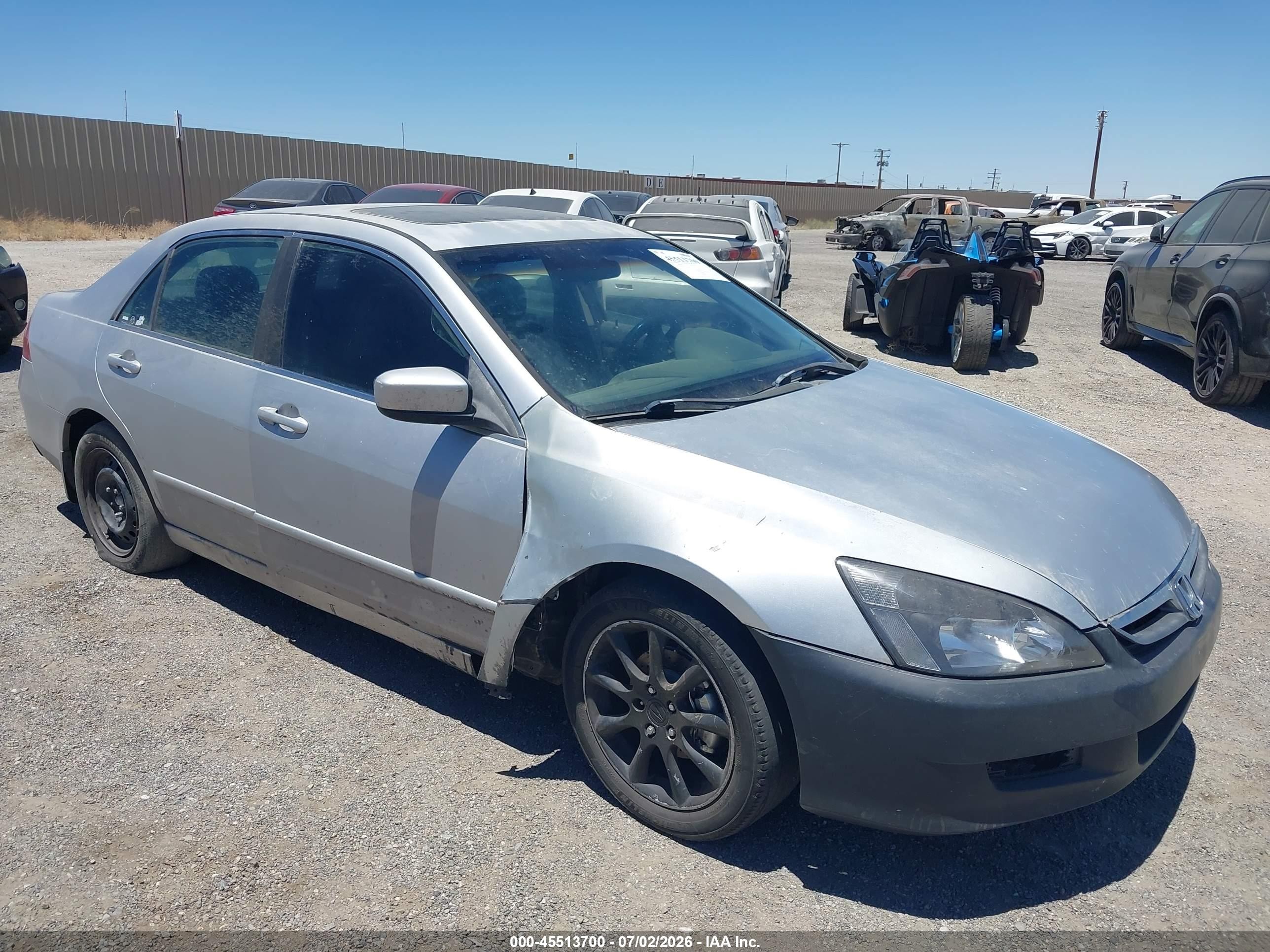 2006 Honda Accord 2.4 Ex Silver vin: 1HGCM56786A001162