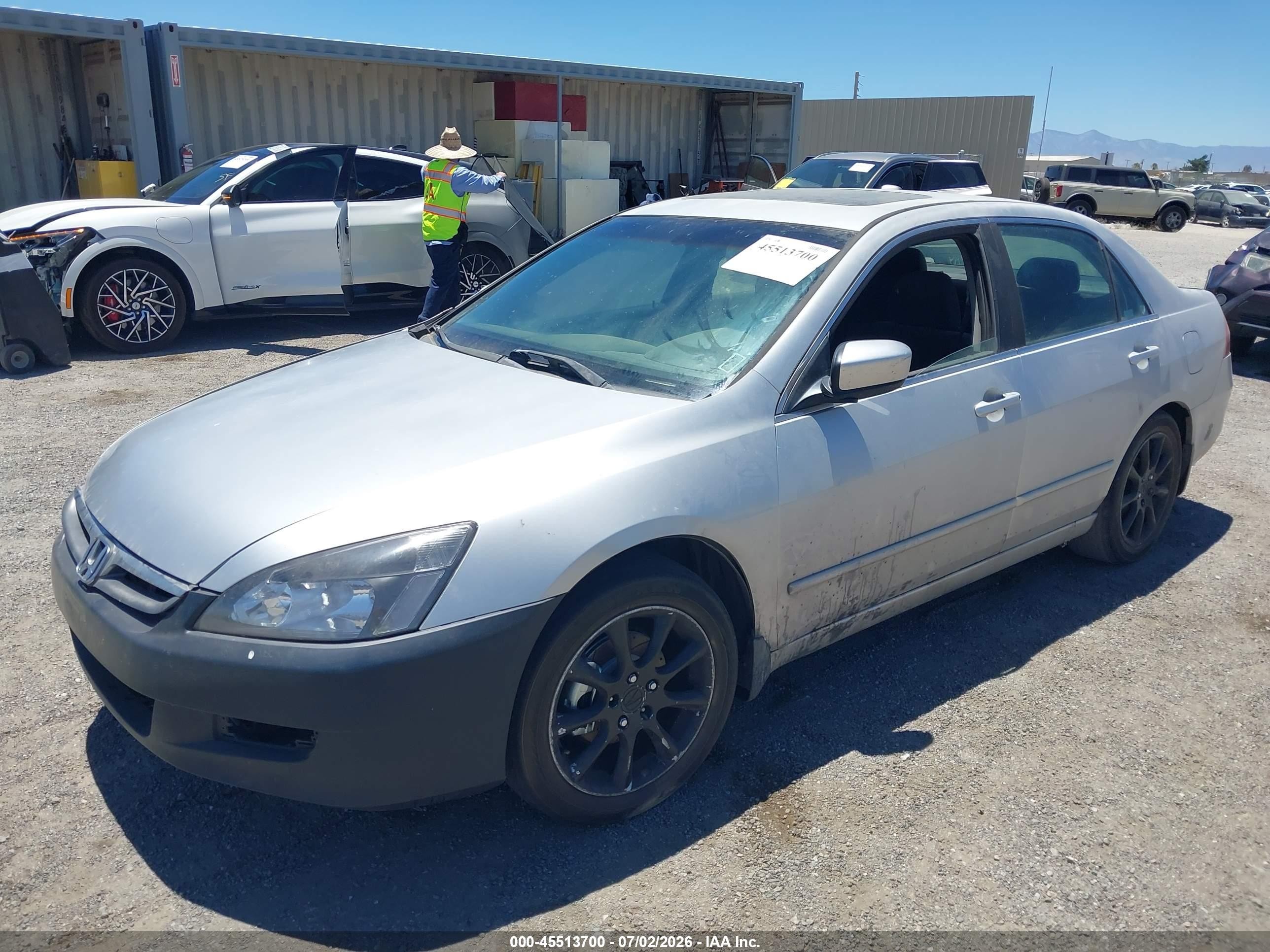 2006 Honda Accord 2.4 Ex Silver vin: 1HGCM56786A001162