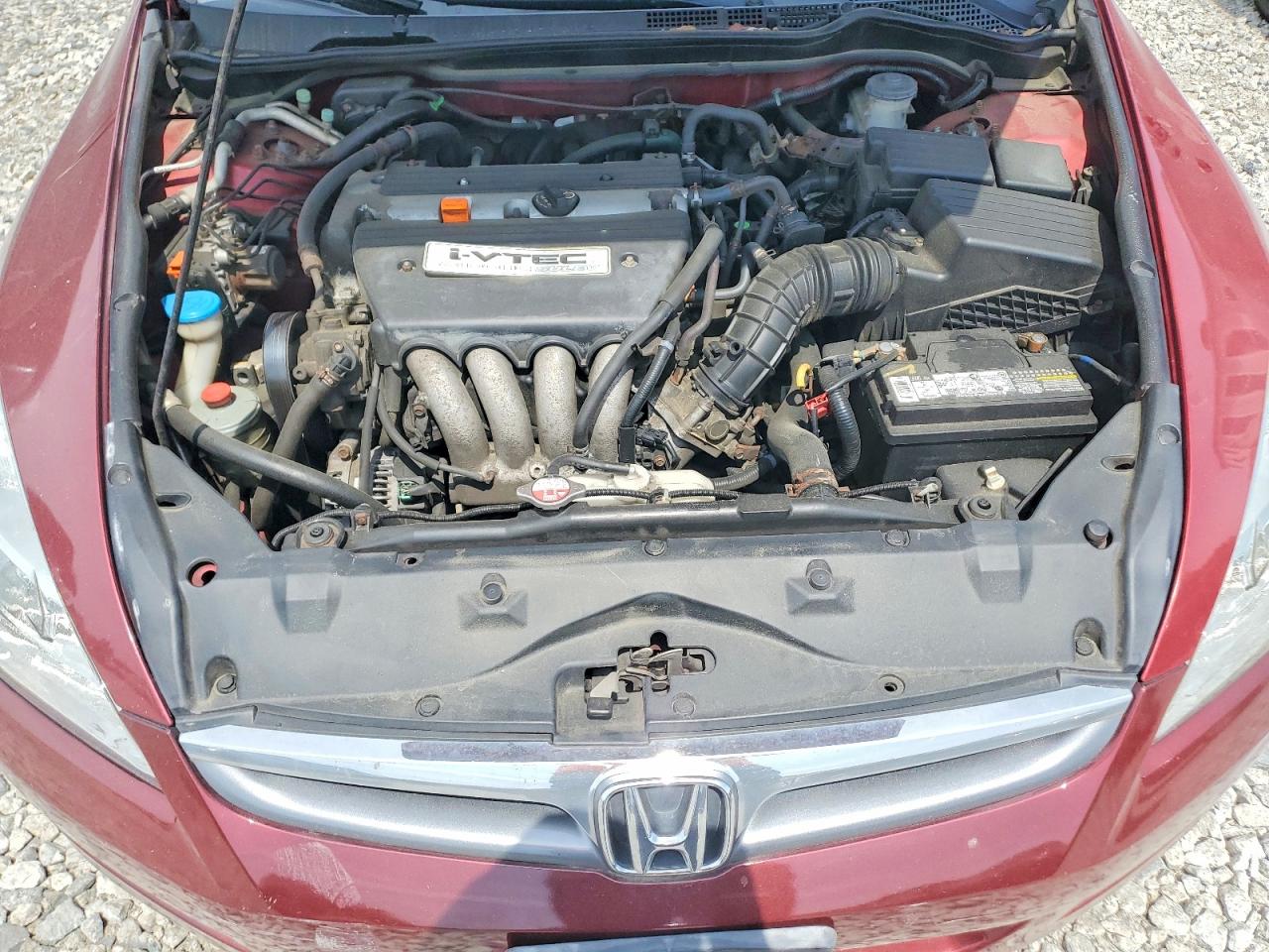 2007 Honda Accord Ex Красный vin: 1HGCM56787A022000