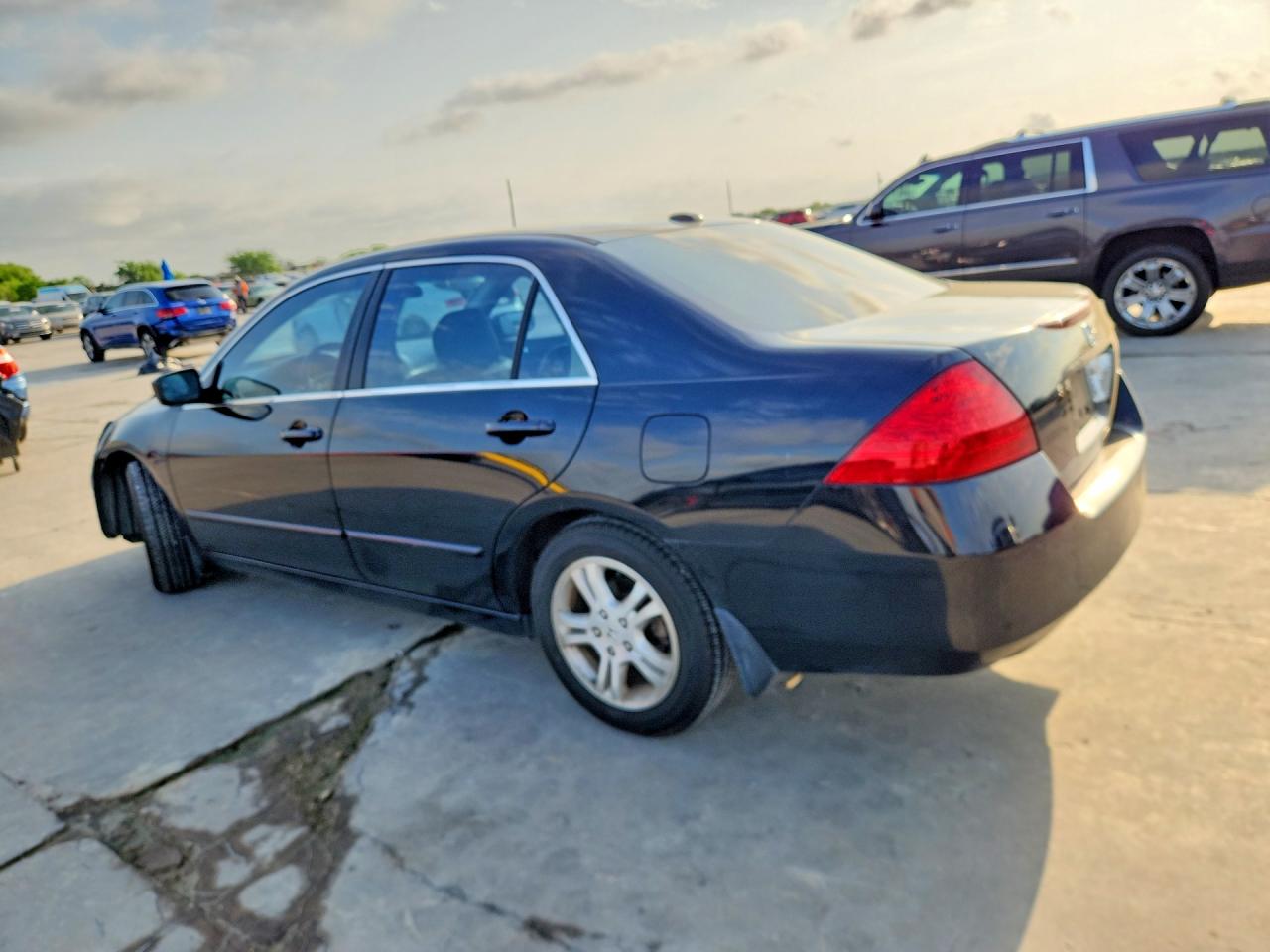 2007 Honda Accord Ex Black vin: 1HGCM56787A033580