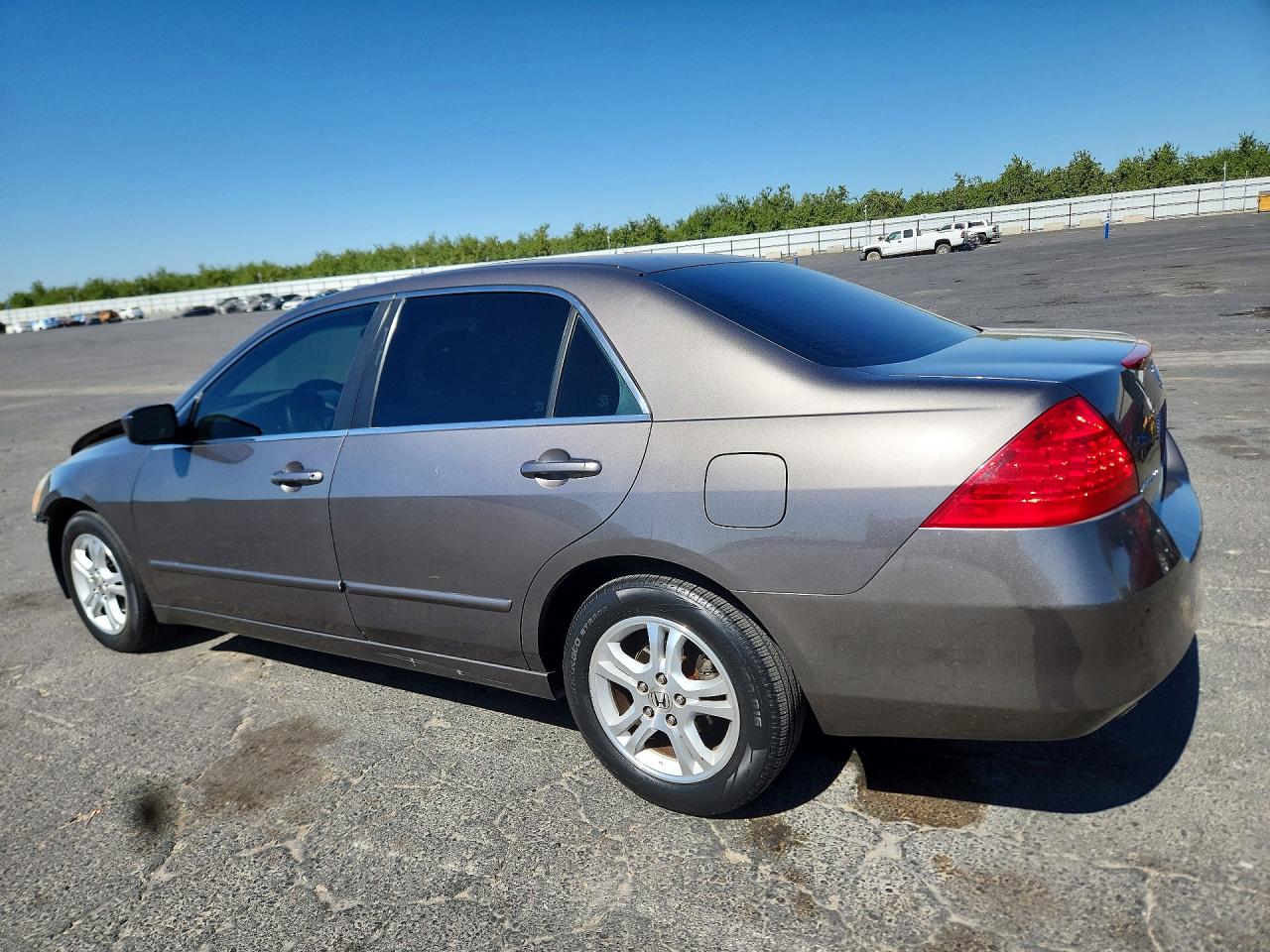 2007 Honda Accord Ex Gray vin: 1HGCM56787A041498