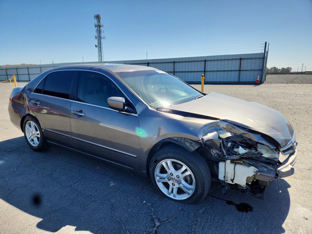 2007 Honda Accord Ex Gray vin: 1HGCM56787A041498