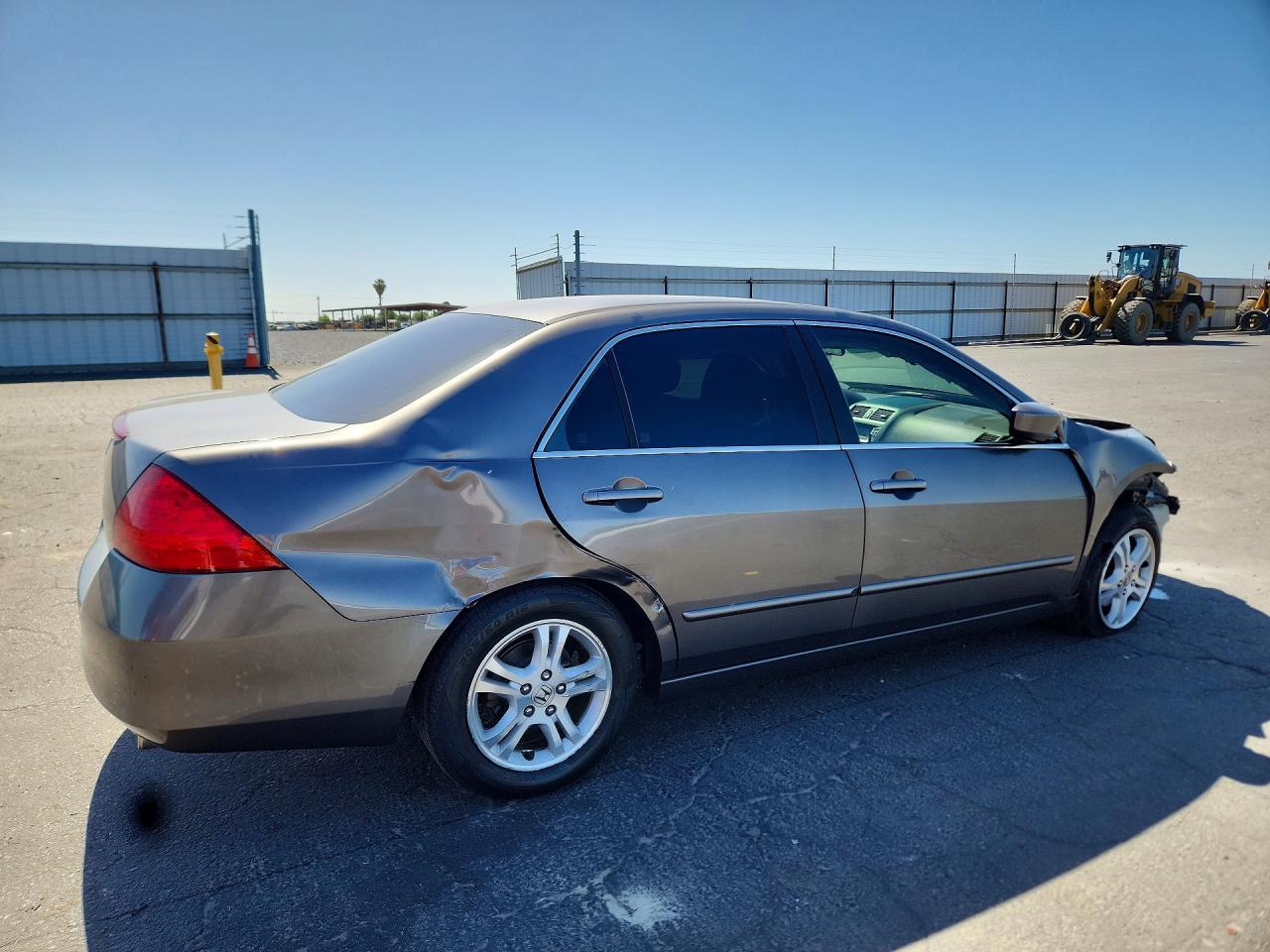 2007 Honda Accord Ex Gray vin: 1HGCM56787A041498
