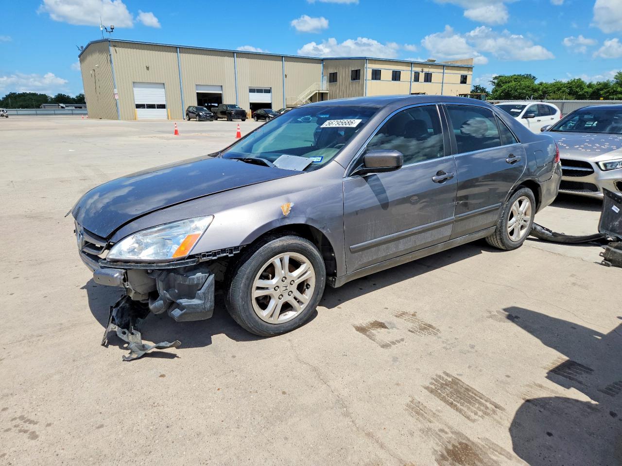 2007 Honda Accord Ex Charcoal vin: 1HGCM56787A043817