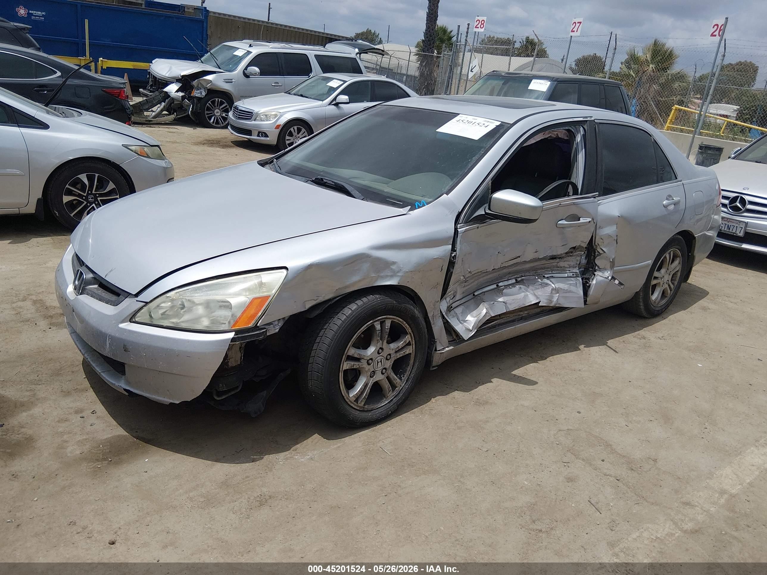 2007 Honda Accord 2.4 Ex Silver vin: 1HGCM56787A044157