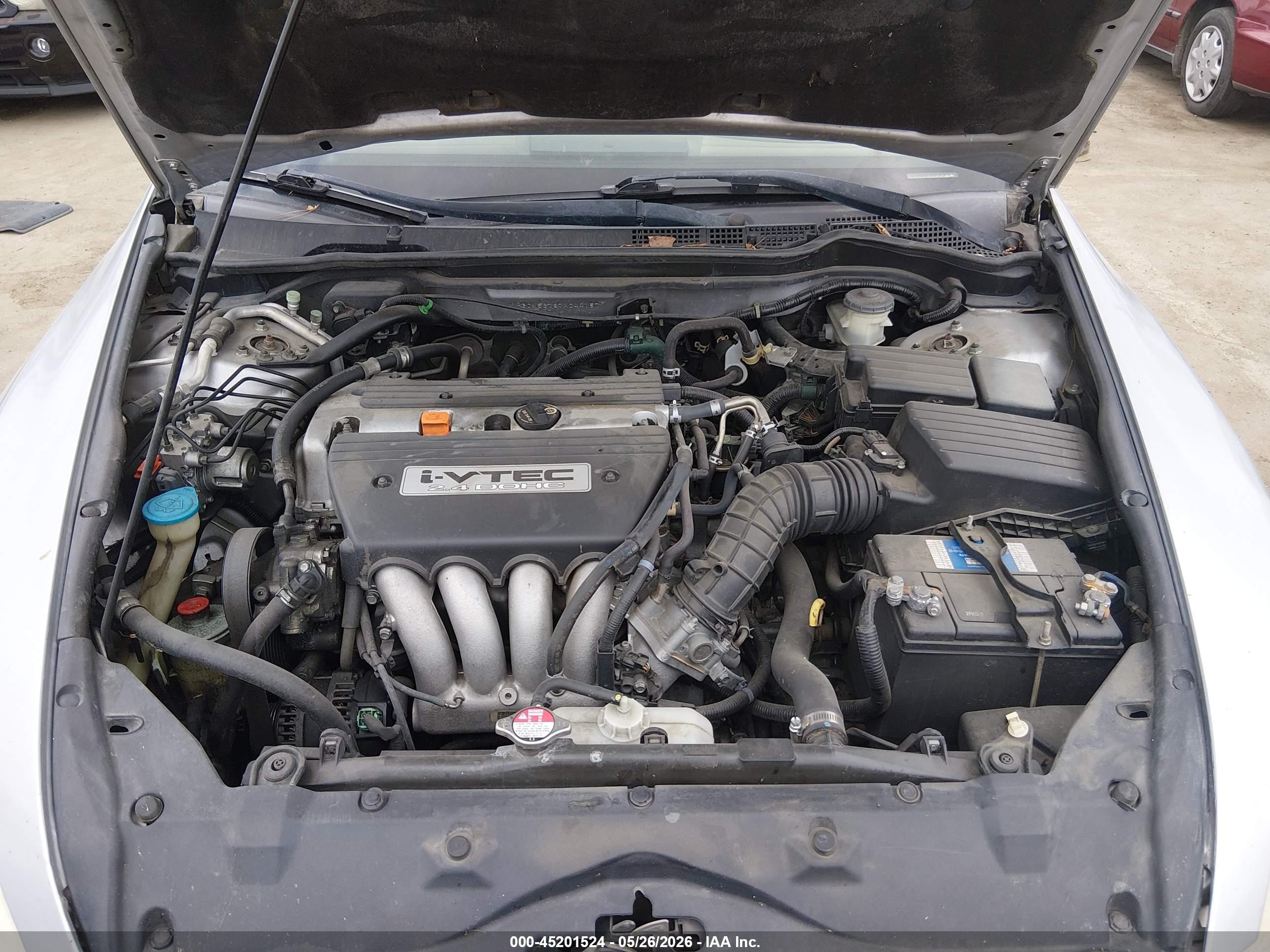2007 Honda Accord 2.4 Ex Silver vin: 1HGCM56787A044157