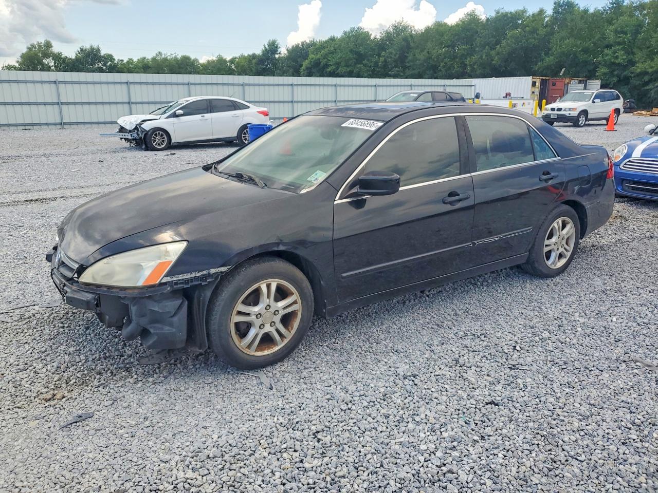 2007 Honda Accord Ex Black vin: 1HGCM56787A059466