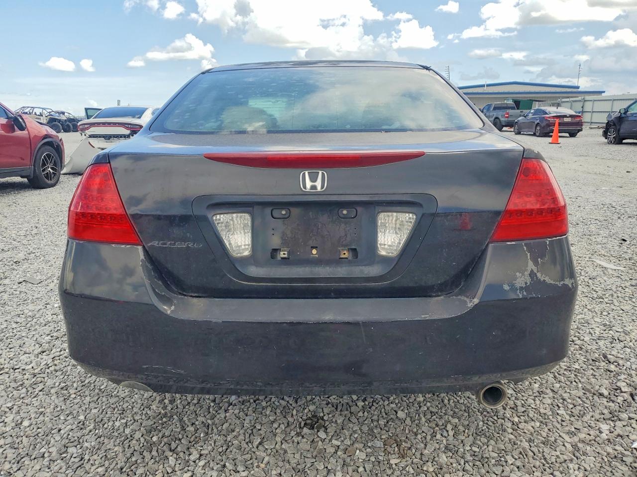 2007 Honda Accord Ex Black vin: 1HGCM56787A059466