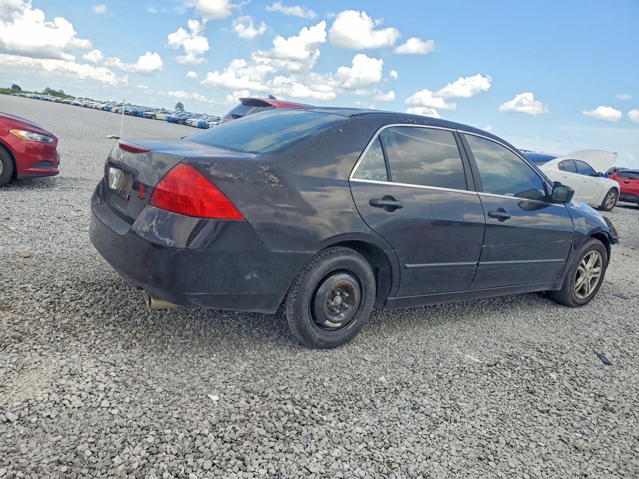 2007 Honda Accord Ex Black vin: 1HGCM56787A059466