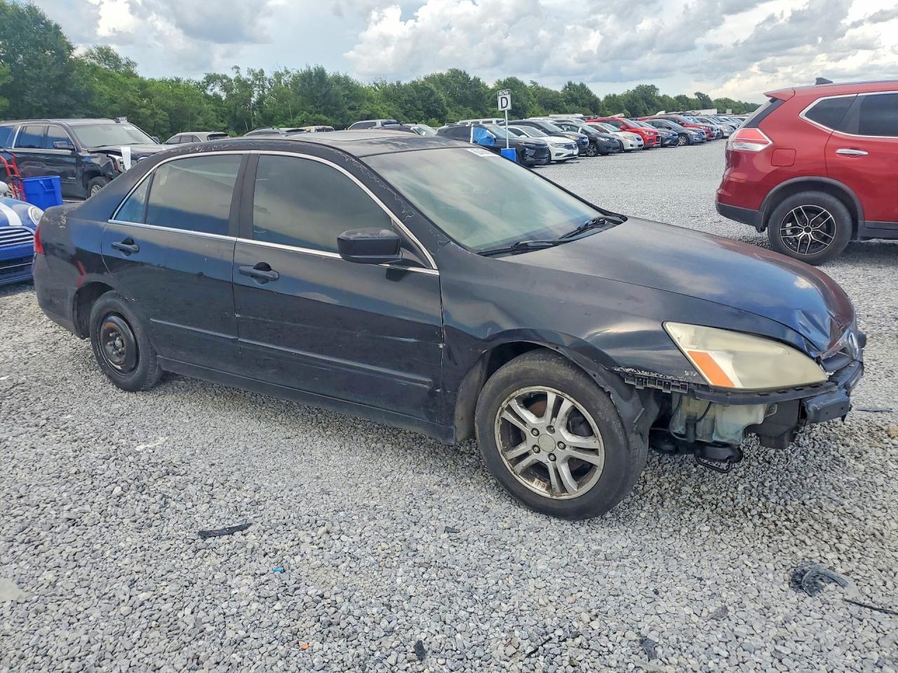 2007 Honda Accord Ex Black vin: 1HGCM56787A059466