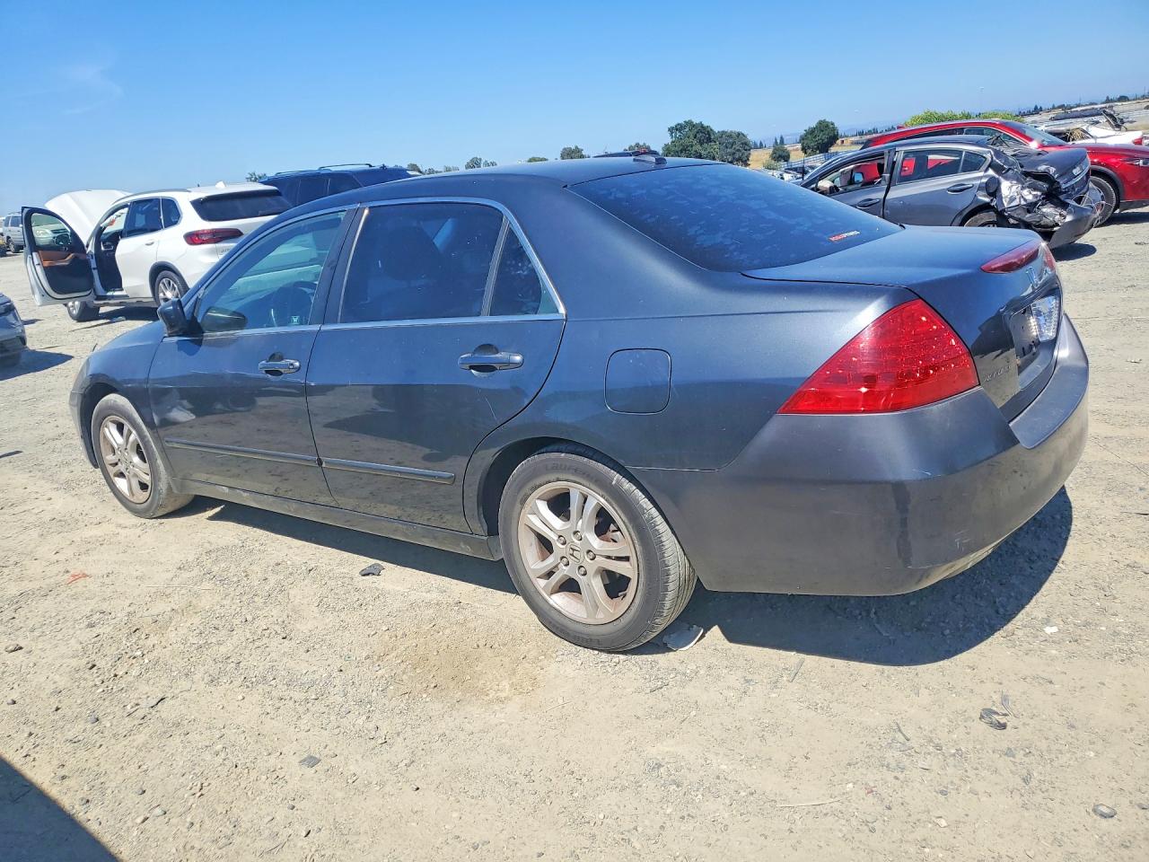 2007 Honda Accord Ex Black vin: 1HGCM56787A134019