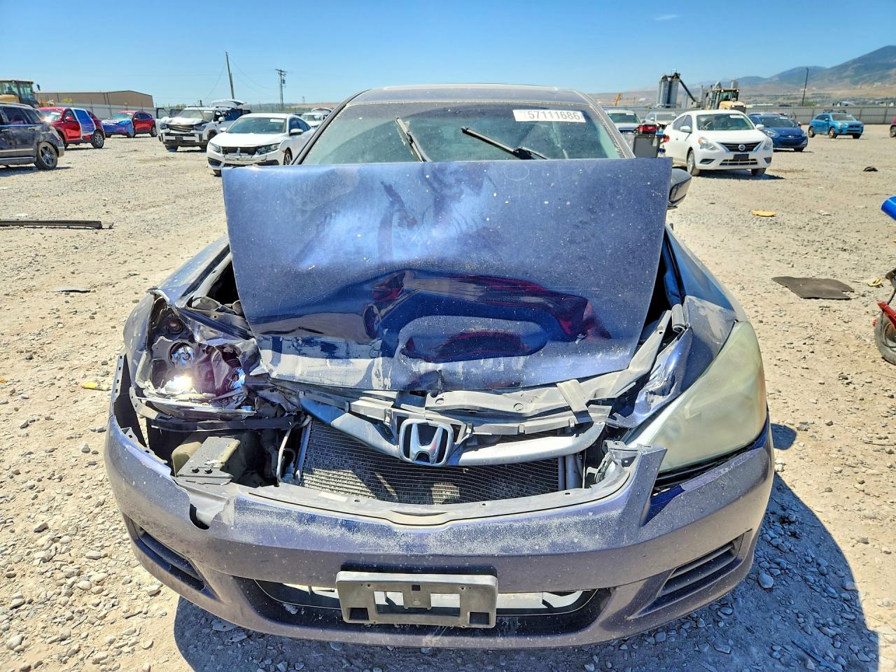 2007 Honda Accord Ex Blue vin: 1HGCM56787A139060