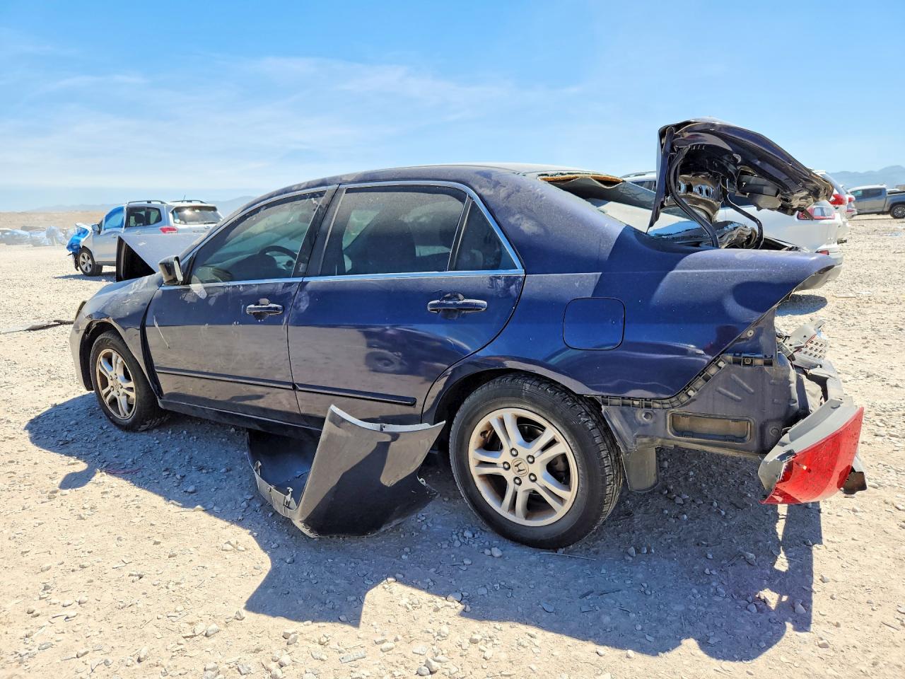 2007 Honda Accord Ex Blue vin: 1HGCM56787A139060