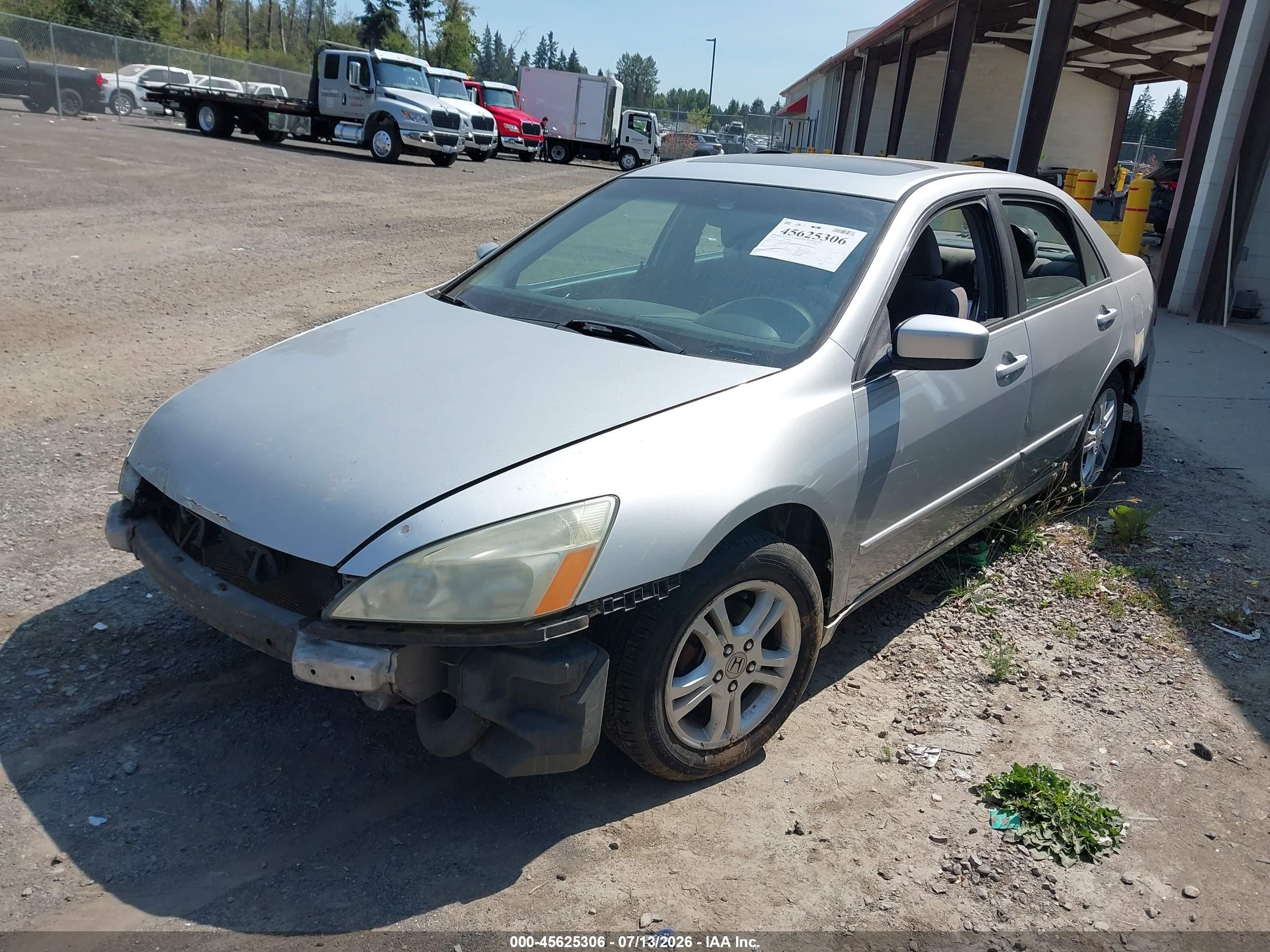 2007 Honda Accord 2.4 Ex Silver vin: 1HGCM56787A160488