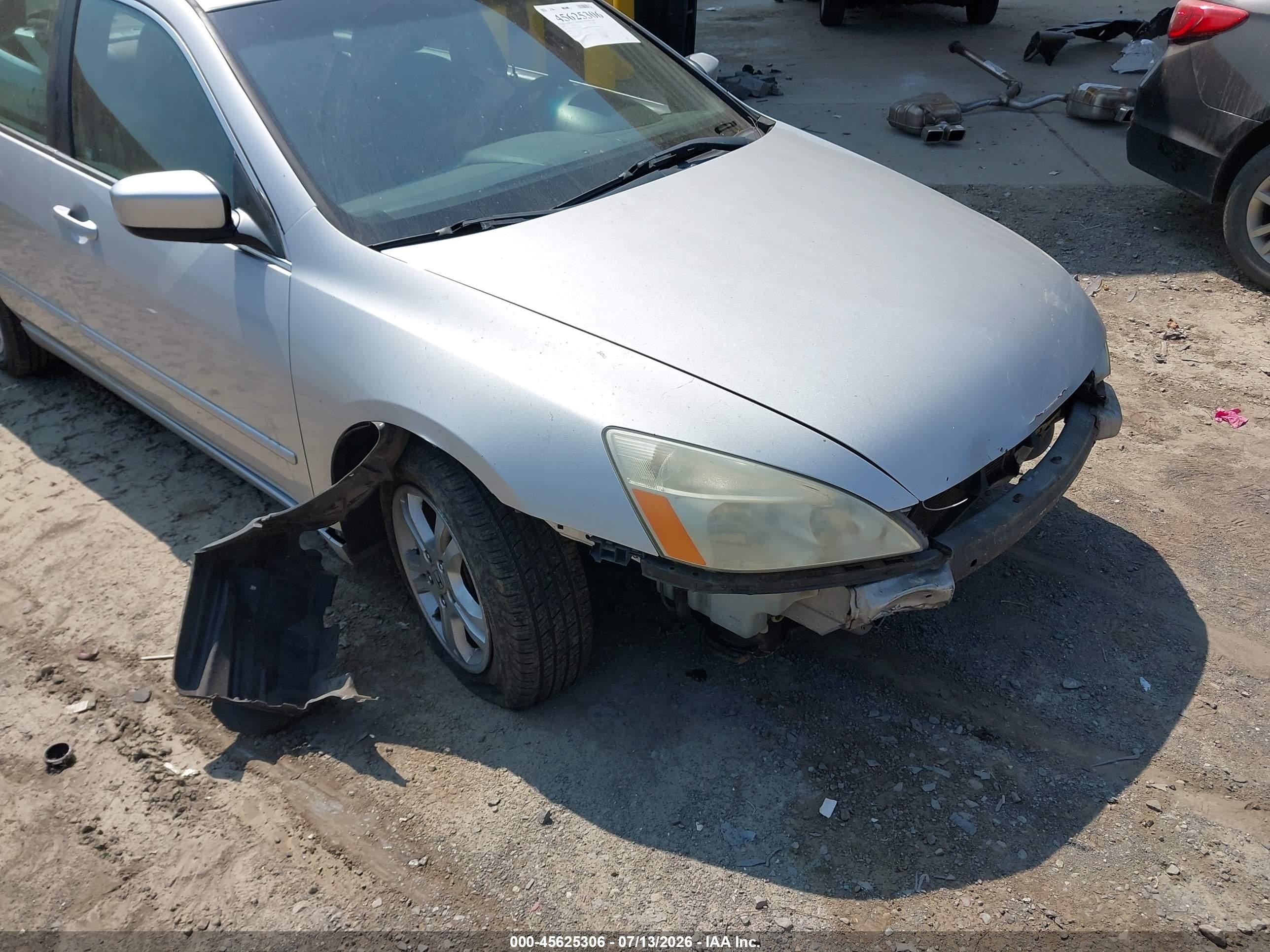 2007 Honda Accord 2.4 Ex Silver vin: 1HGCM56787A160488