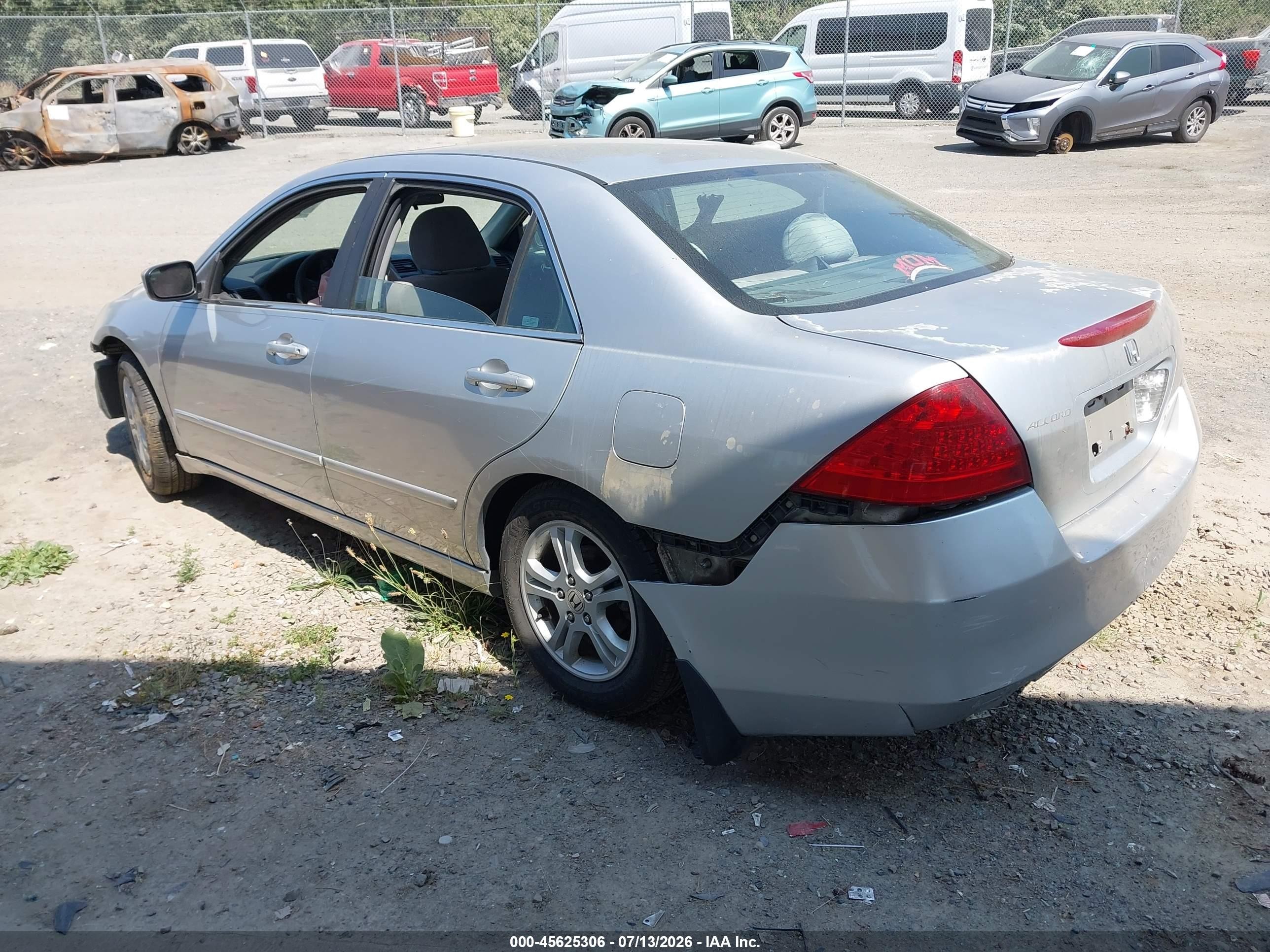 2007 Honda Accord 2.4 Ex Silver vin: 1HGCM56787A160488
