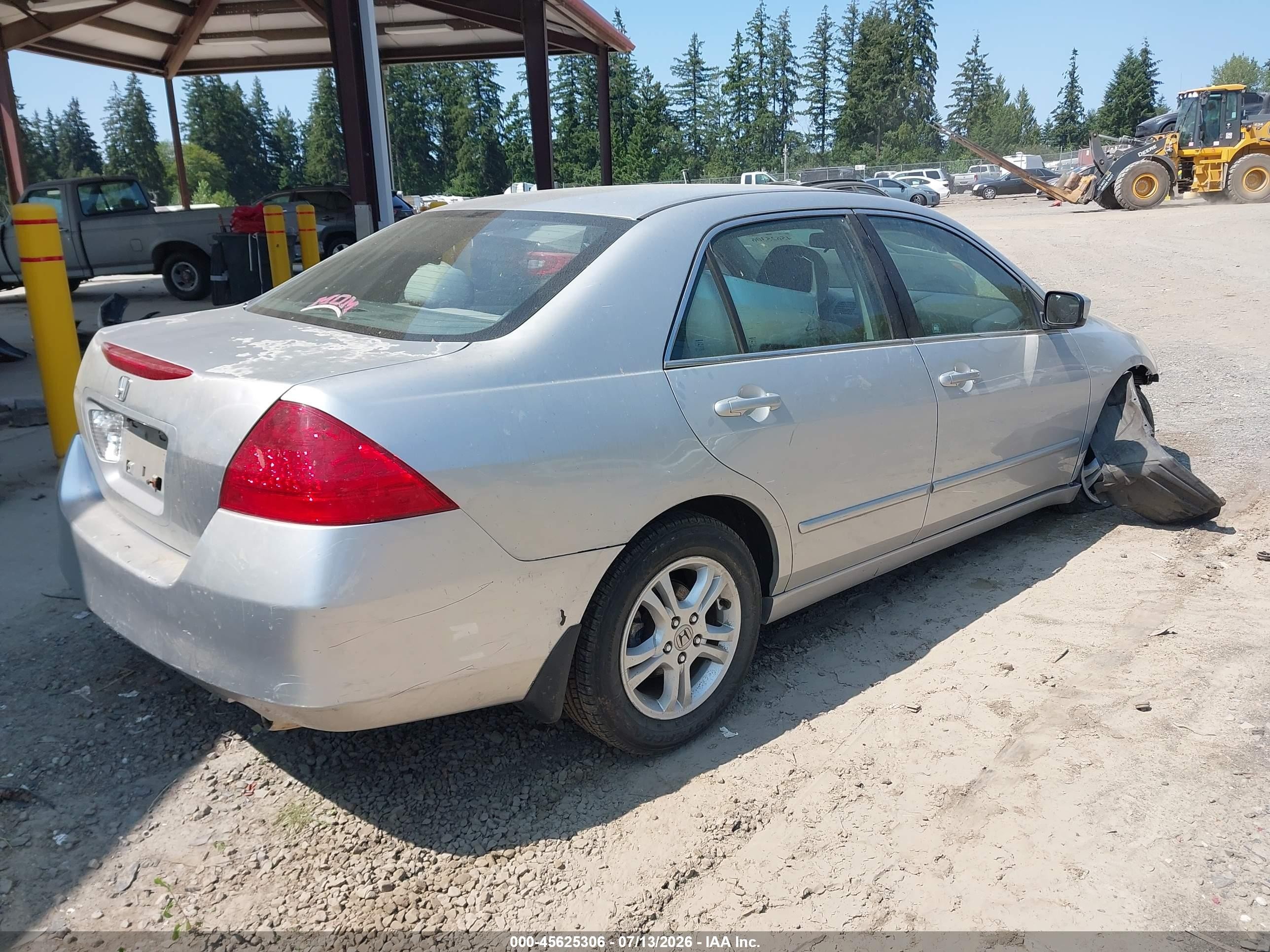2007 Honda Accord 2.4 Ex Silver vin: 1HGCM56787A160488