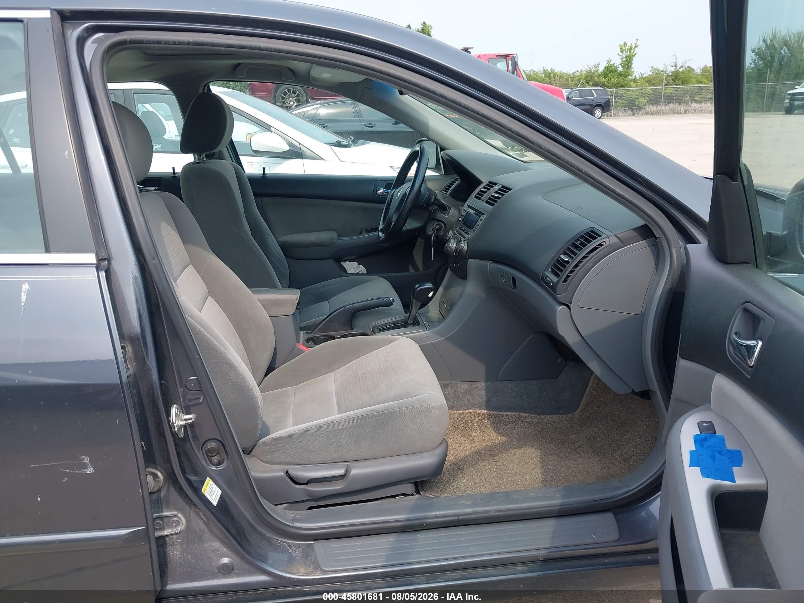 2007 Honda Accord 2.4 Ex Синий vin: 1HGCM56787A177002