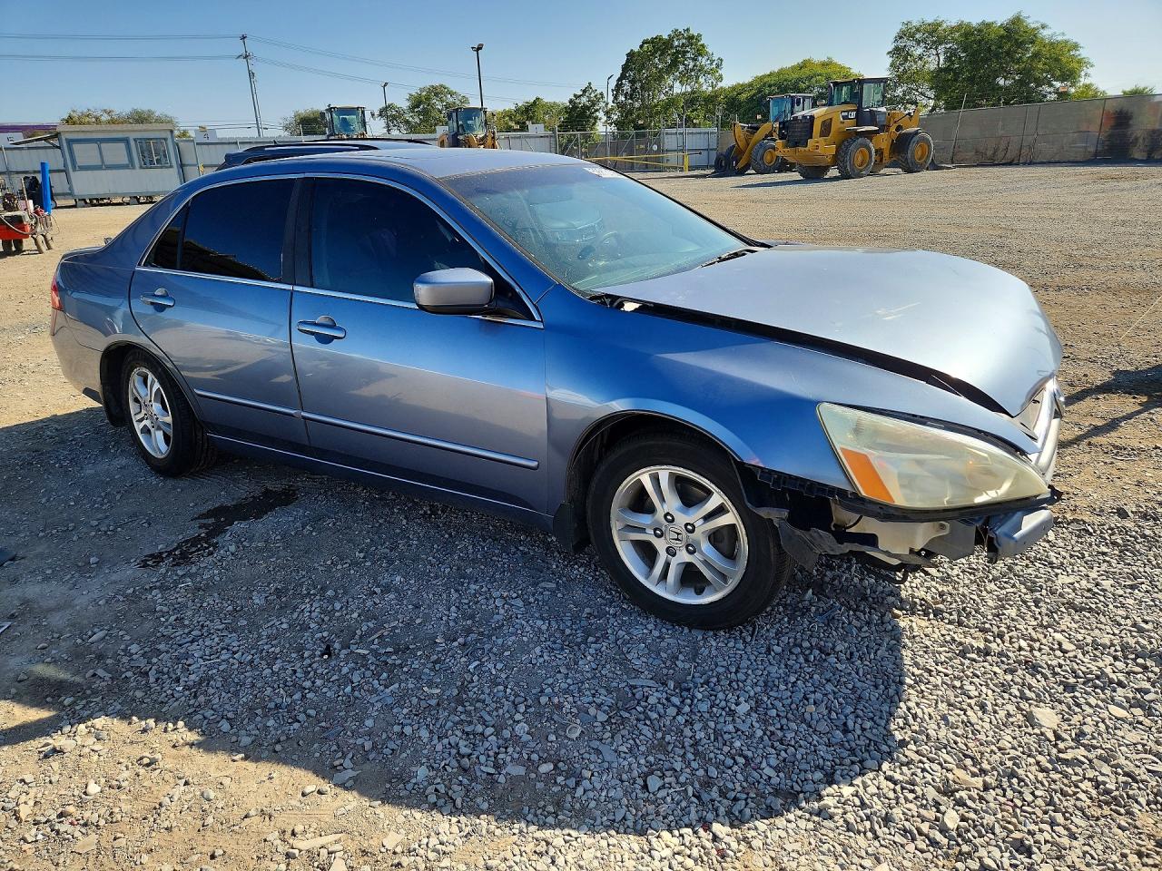 2007 Honda Accord Ex Blue vin: 1HGCM56787A203582