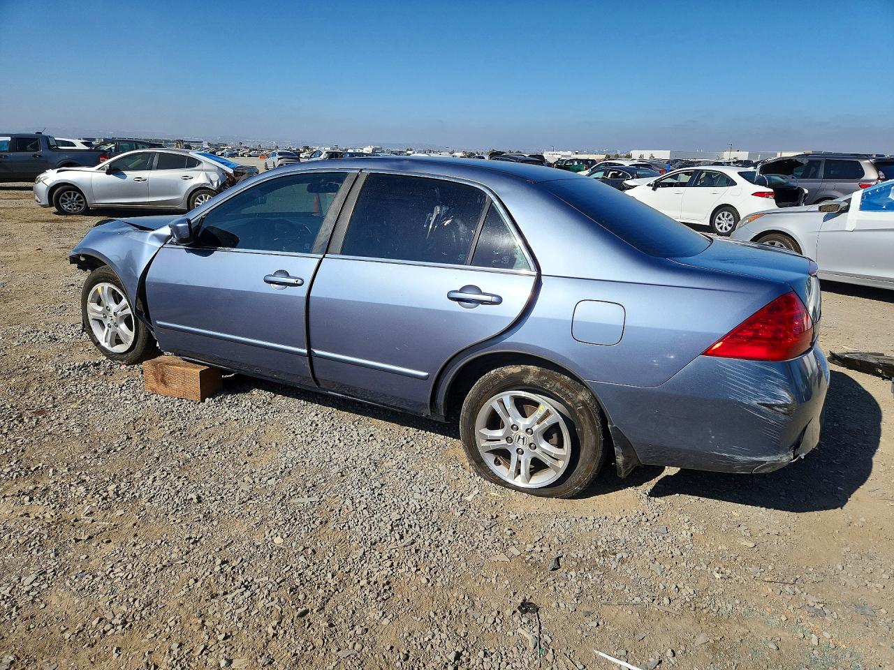 2007 Honda Accord Ex Blue vin: 1HGCM56787A203582