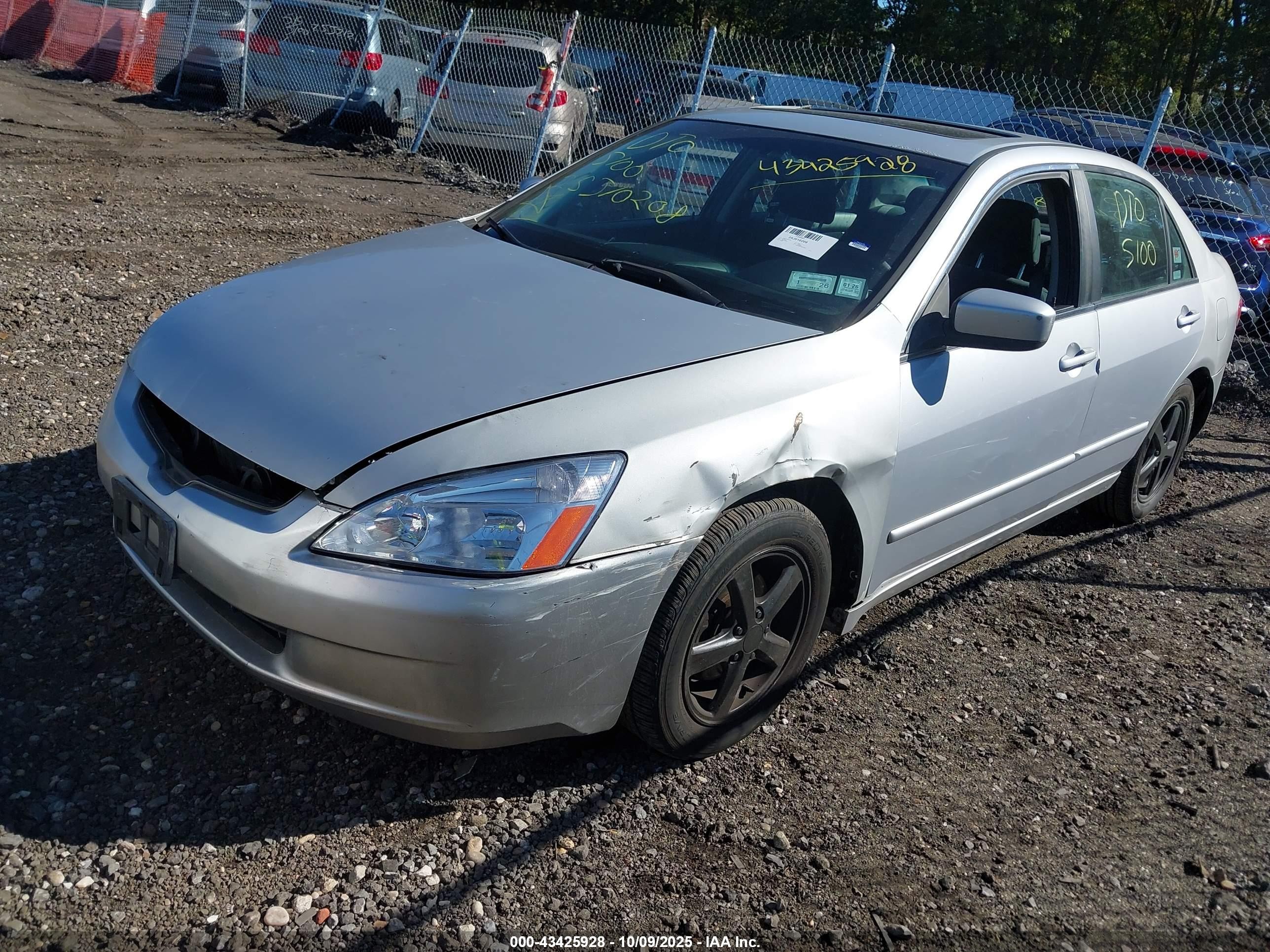 2004 Honda Accord 2.4 Ex Gray vin: 1HGCM56794A142948