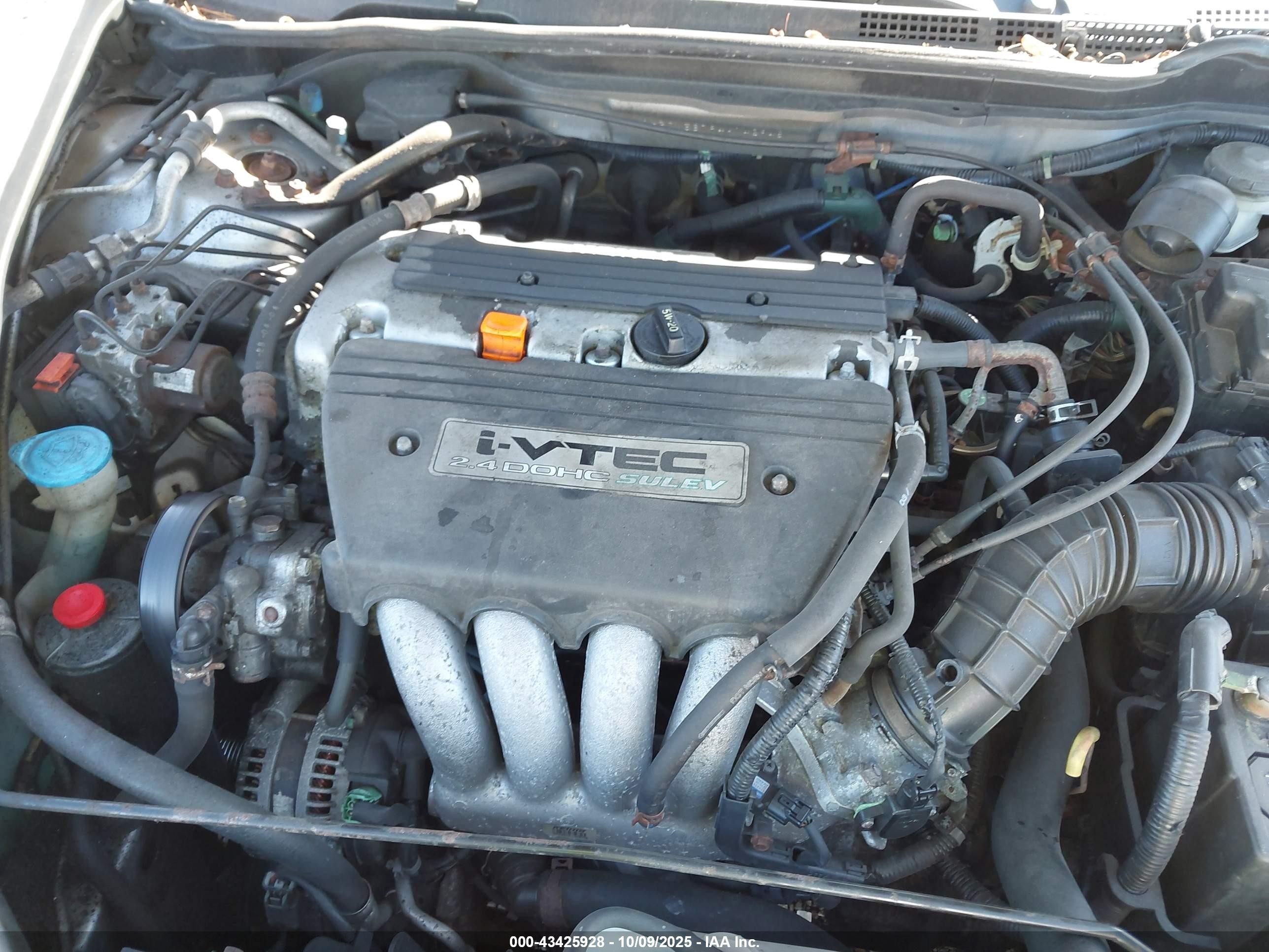 2004 Honda Accord 2.4 Ex Gray vin: 1HGCM56794A142948