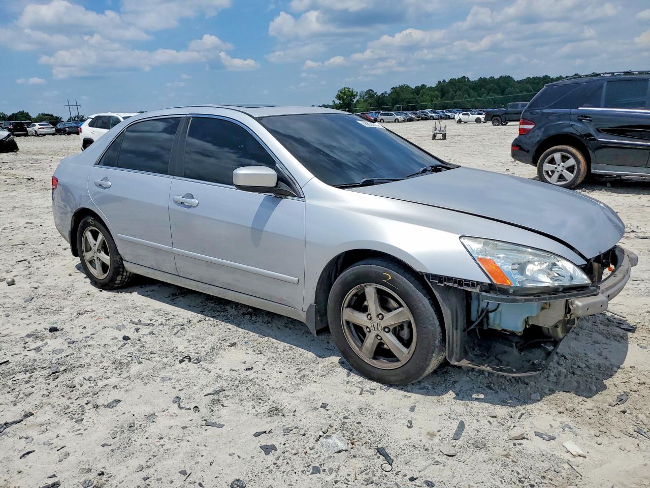 2004 Honda Accord Ex Silver vin: 1HGCM56794A143405
