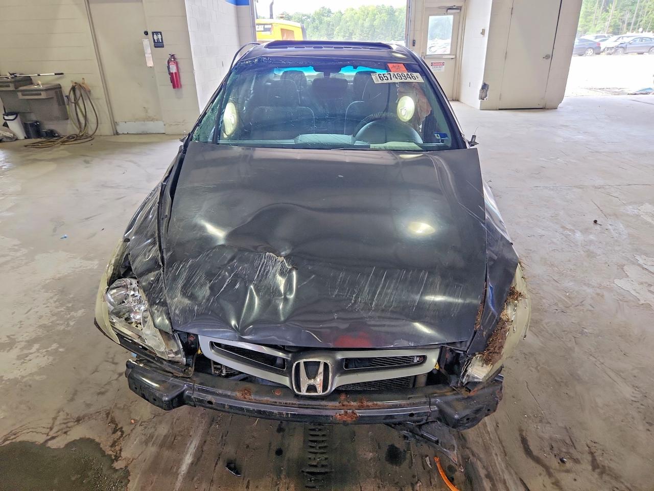 2005 Honda Accord Ex Gray vin: 1HGCM56795A007258