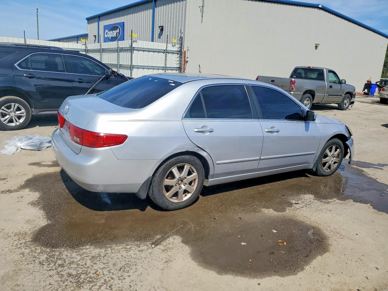 2005 Honda Accord Ex Silver vin: 1HGCM56795A011780