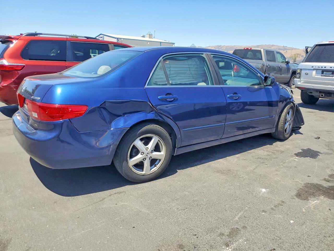 2005 Honda Accord Ex Blue vin: 1HGCM56795A090805
