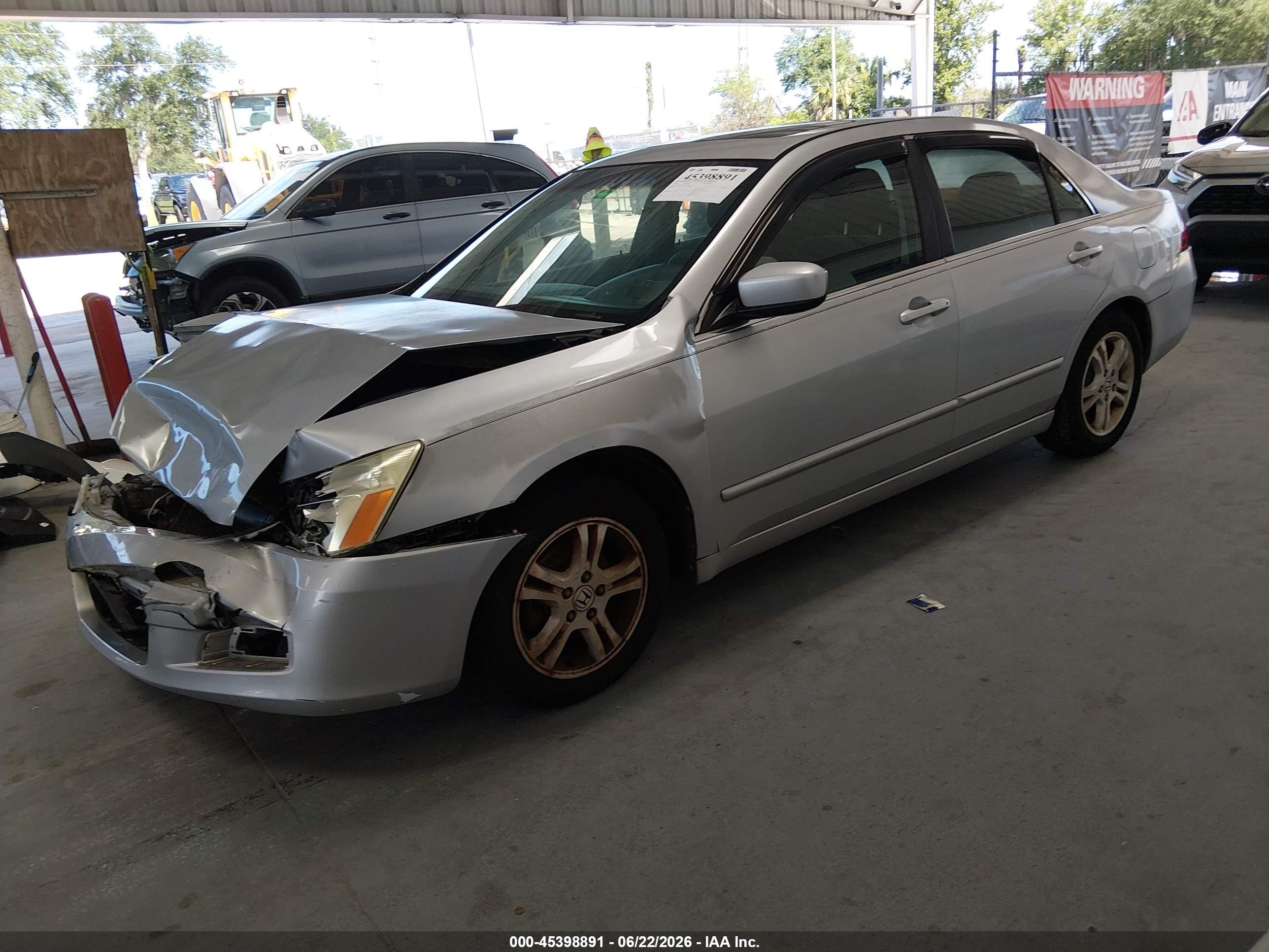 2006 Honda Accord 2.4 Ex Silver vin: 1HGCM56796A007648