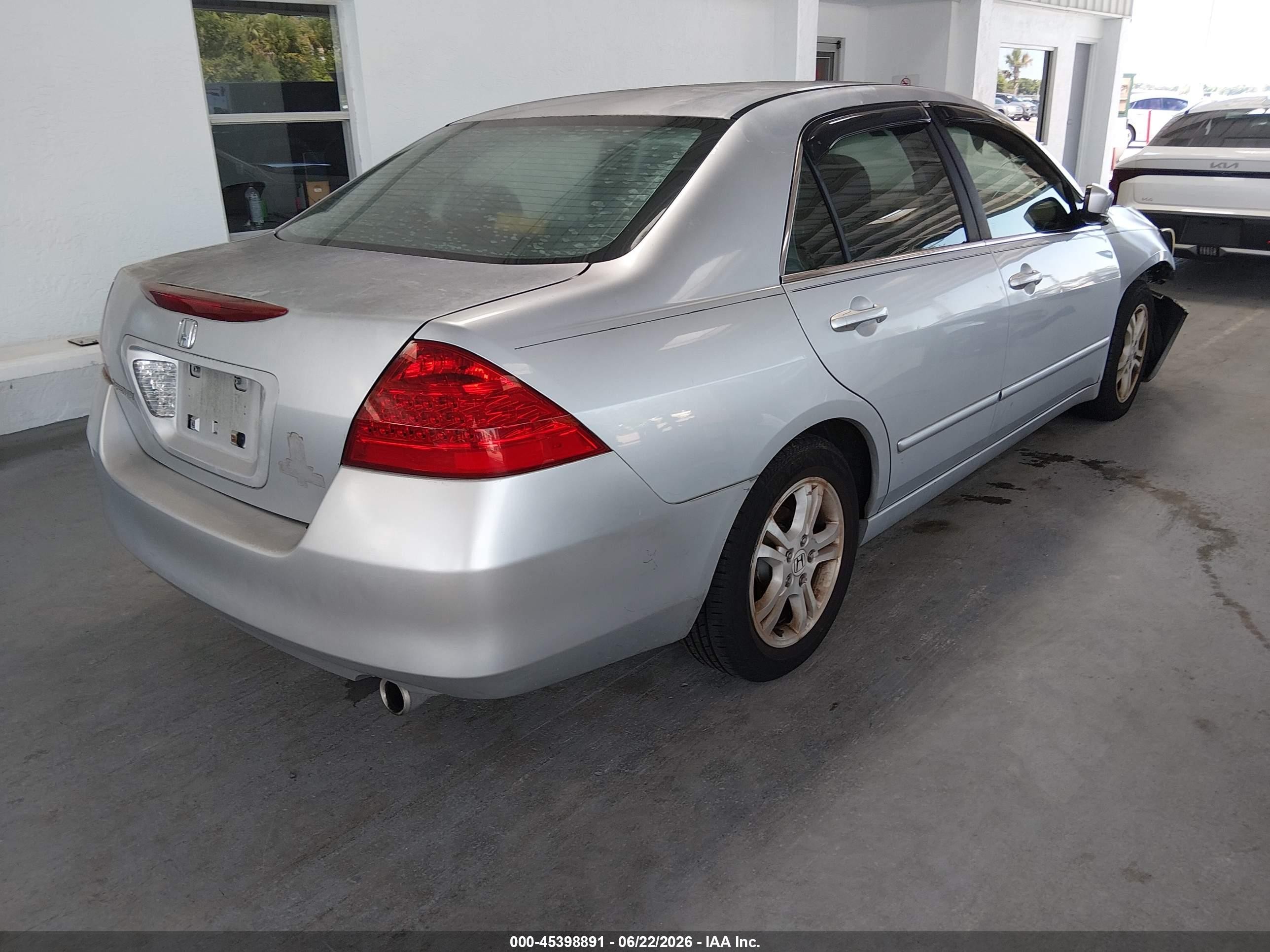 2006 Honda Accord 2.4 Ex Silver vin: 1HGCM56796A007648