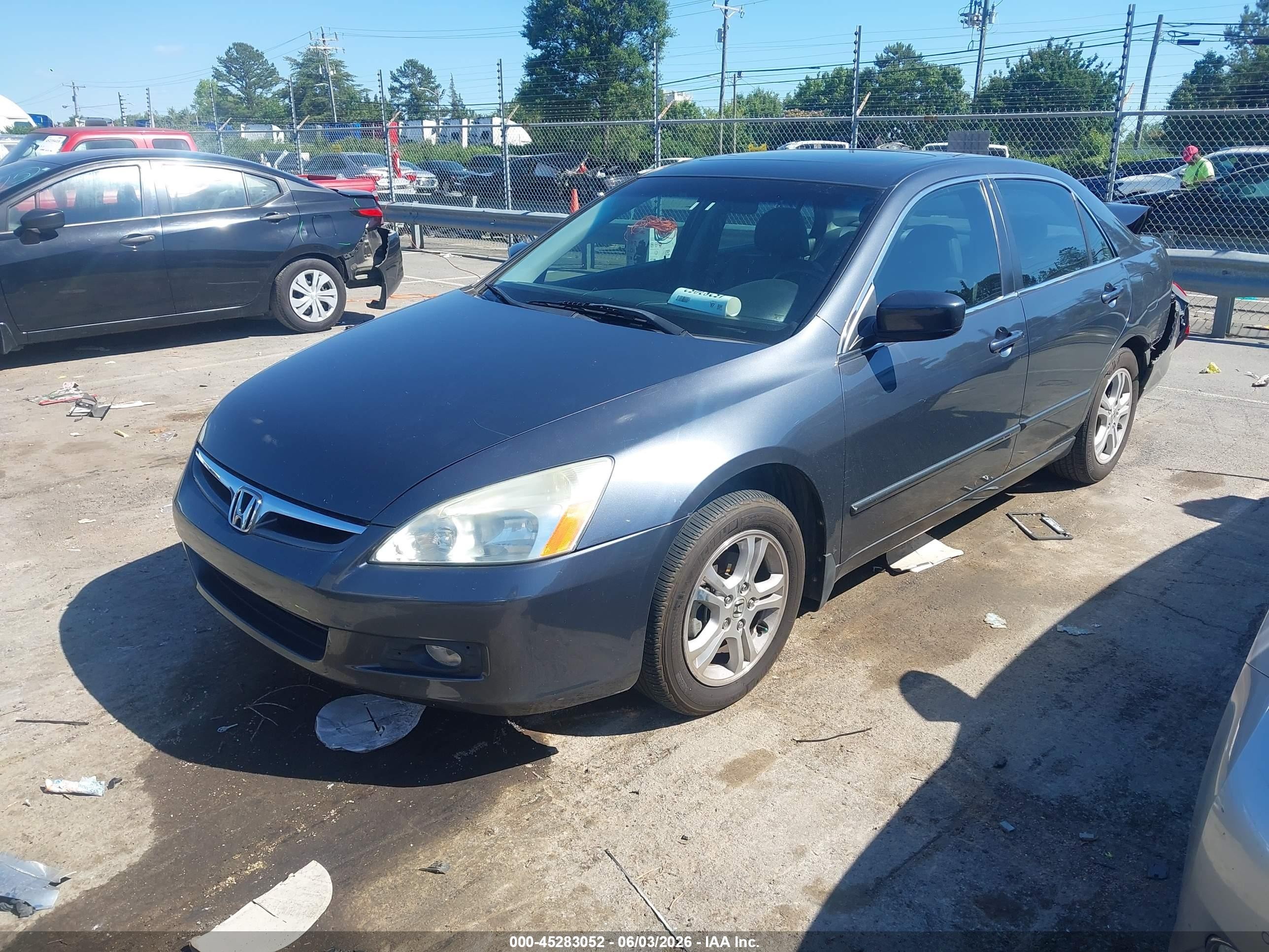 2006 Honda Accord 2.4 Ex Серый vin: 1HGCM56796A009416
