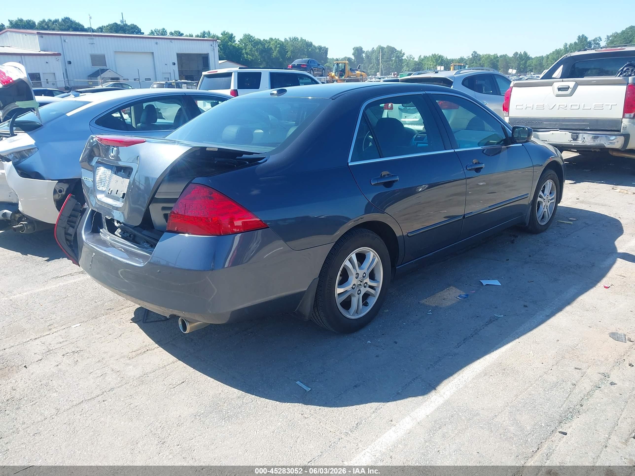 2006 Honda Accord 2.4 Ex Серый vin: 1HGCM56796A009416