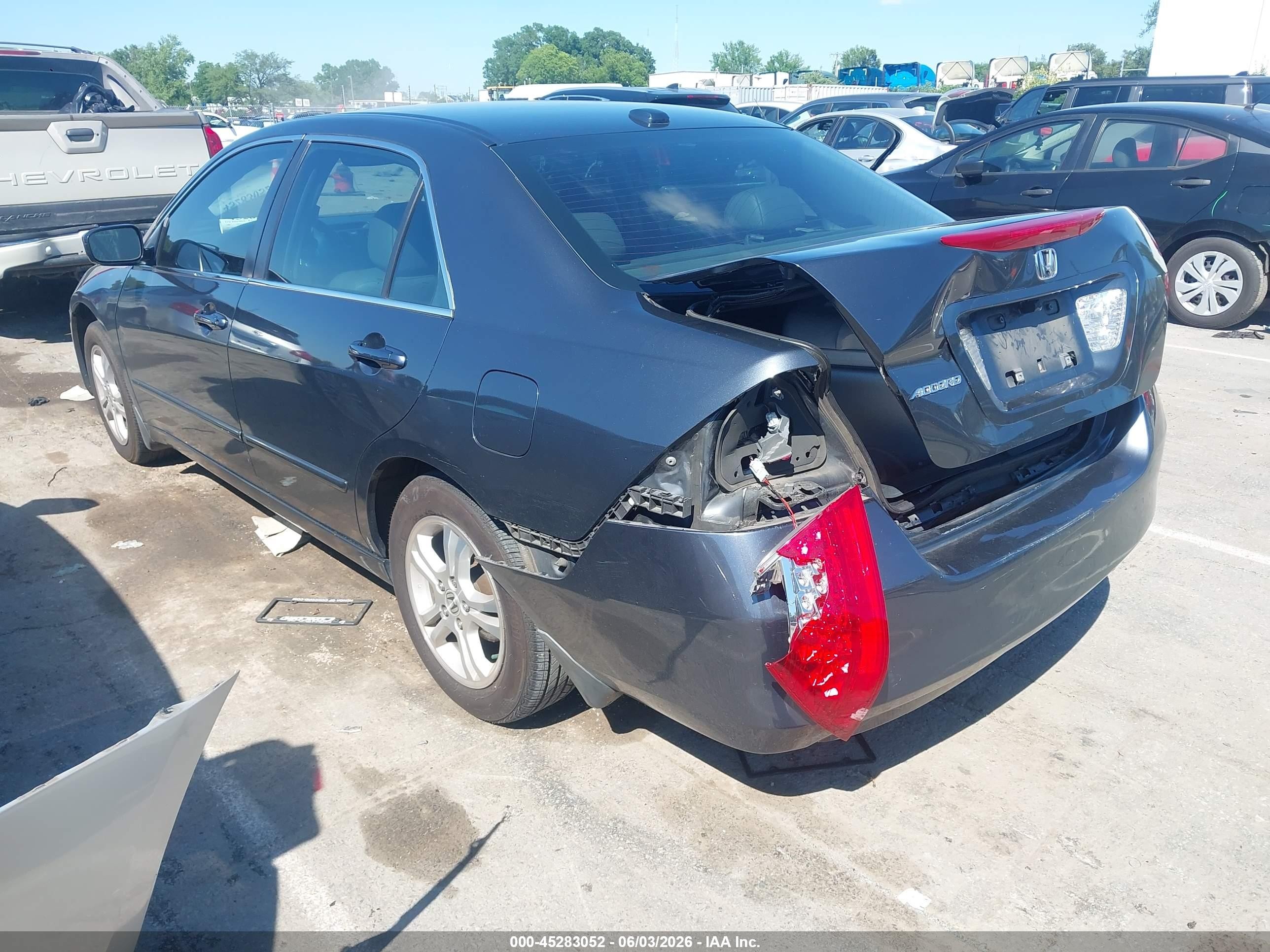 2006 Honda Accord 2.4 Ex Серый vin: 1HGCM56796A009416