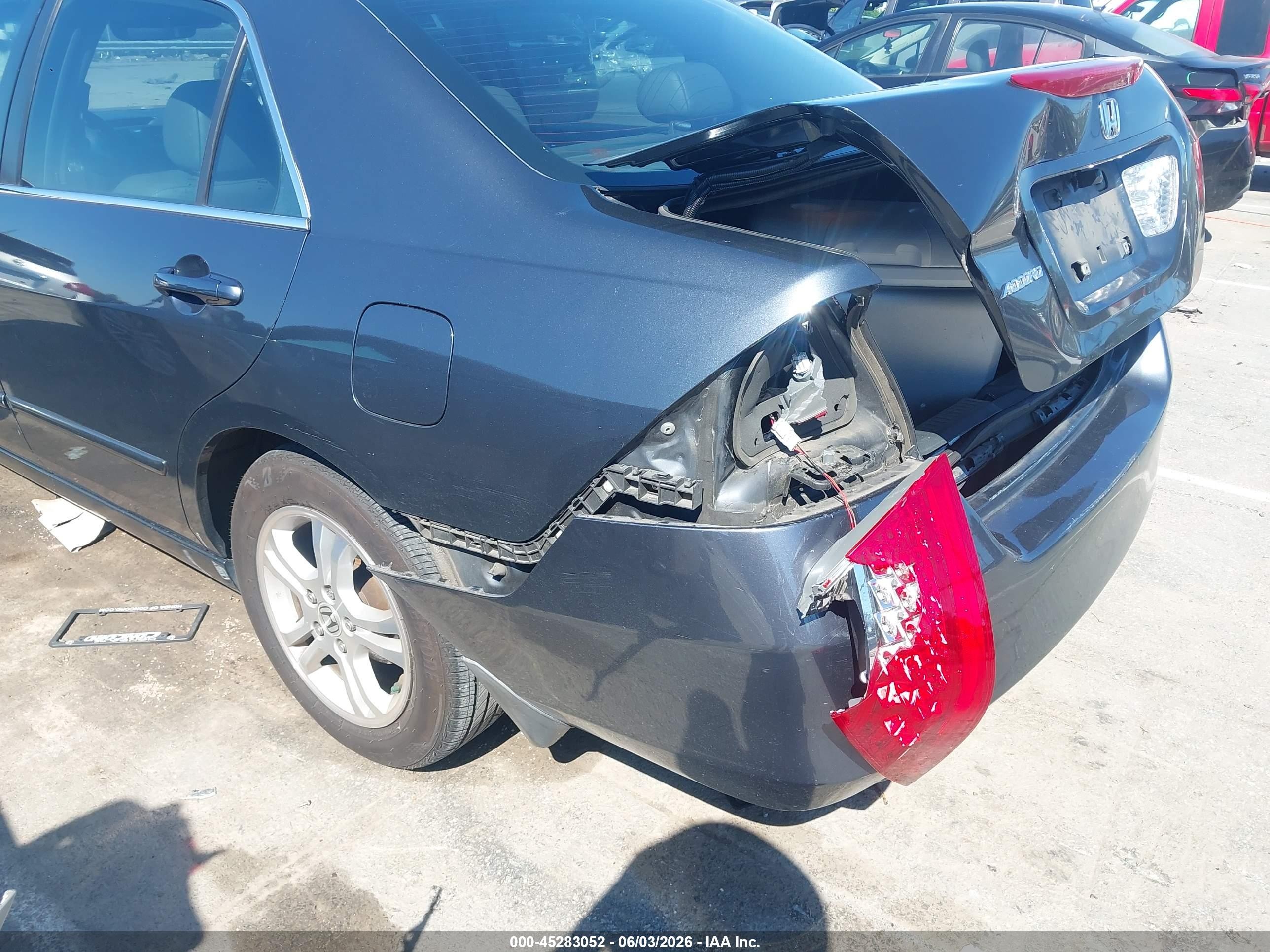2006 Honda Accord 2.4 Ex Серый vin: 1HGCM56796A009416