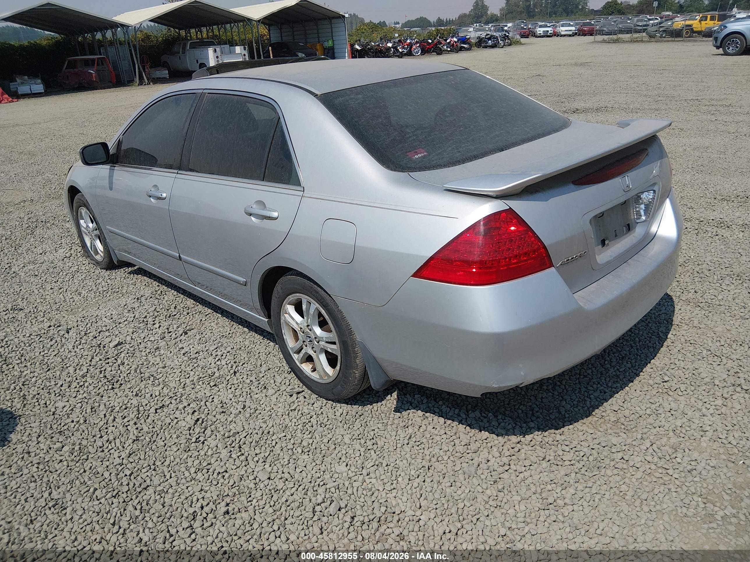 2006 Honda Accord 2.4 Ex Silver vin: 1HGCM56796A026247