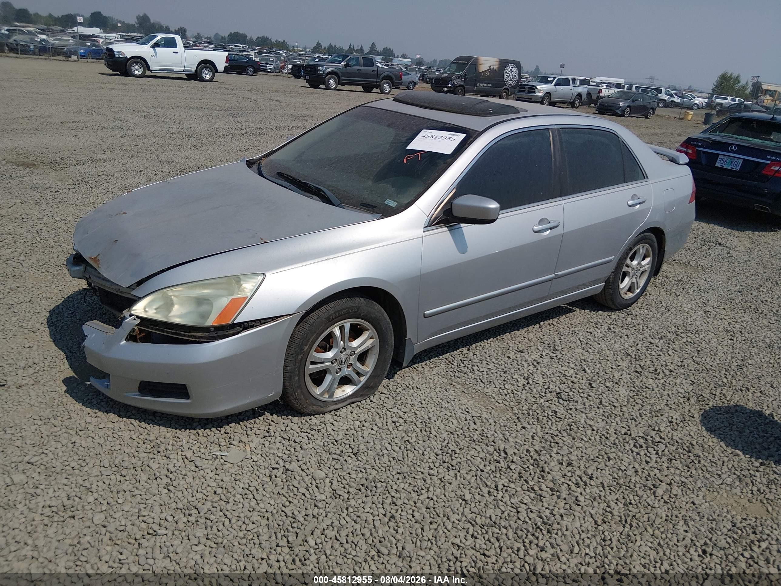 2006 Honda Accord 2.4 Ex Silver vin: 1HGCM56796A026247