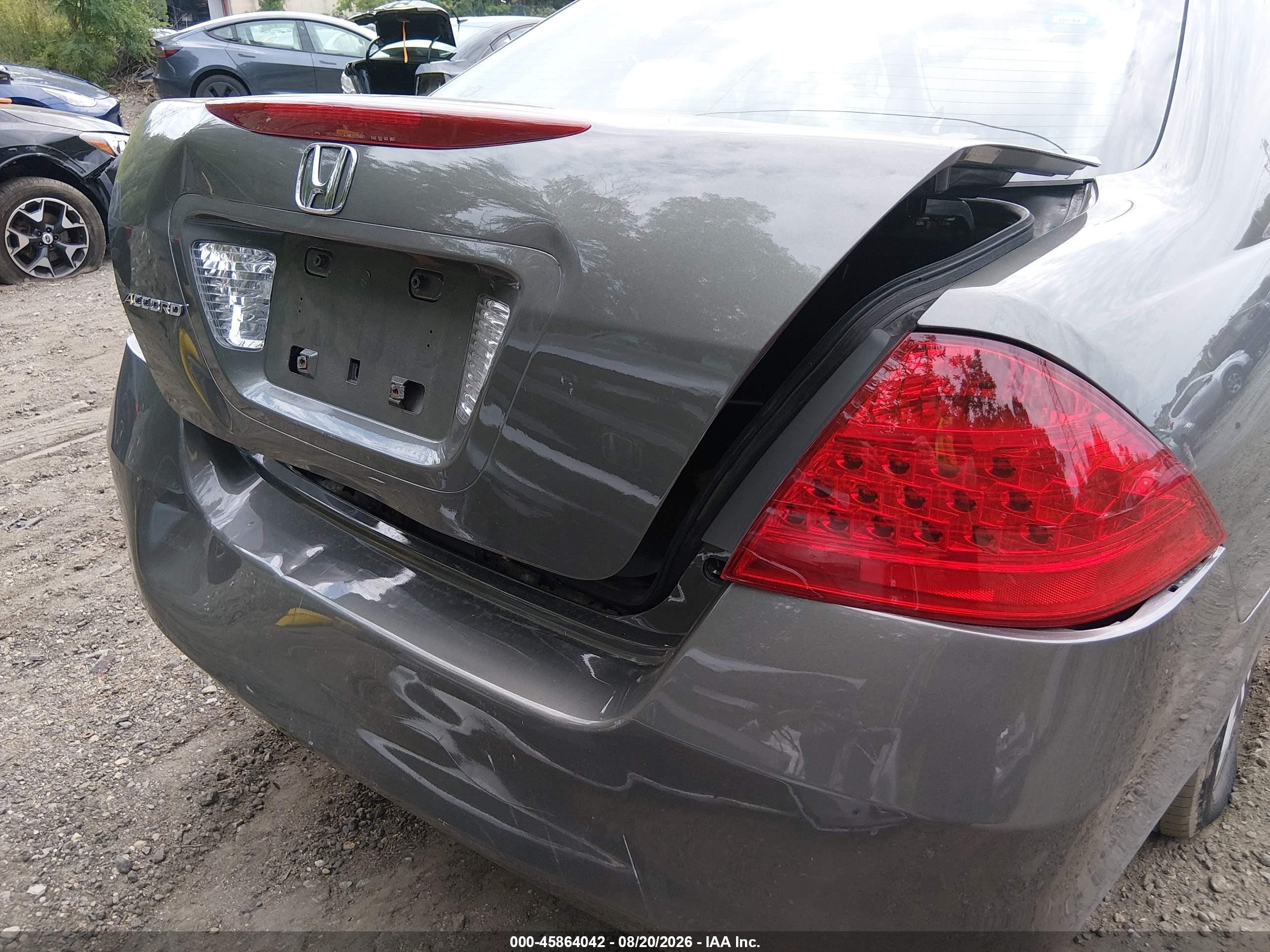 2006 Honda Accord 2.4 Ex Gray vin: 1HGCM56796A063458