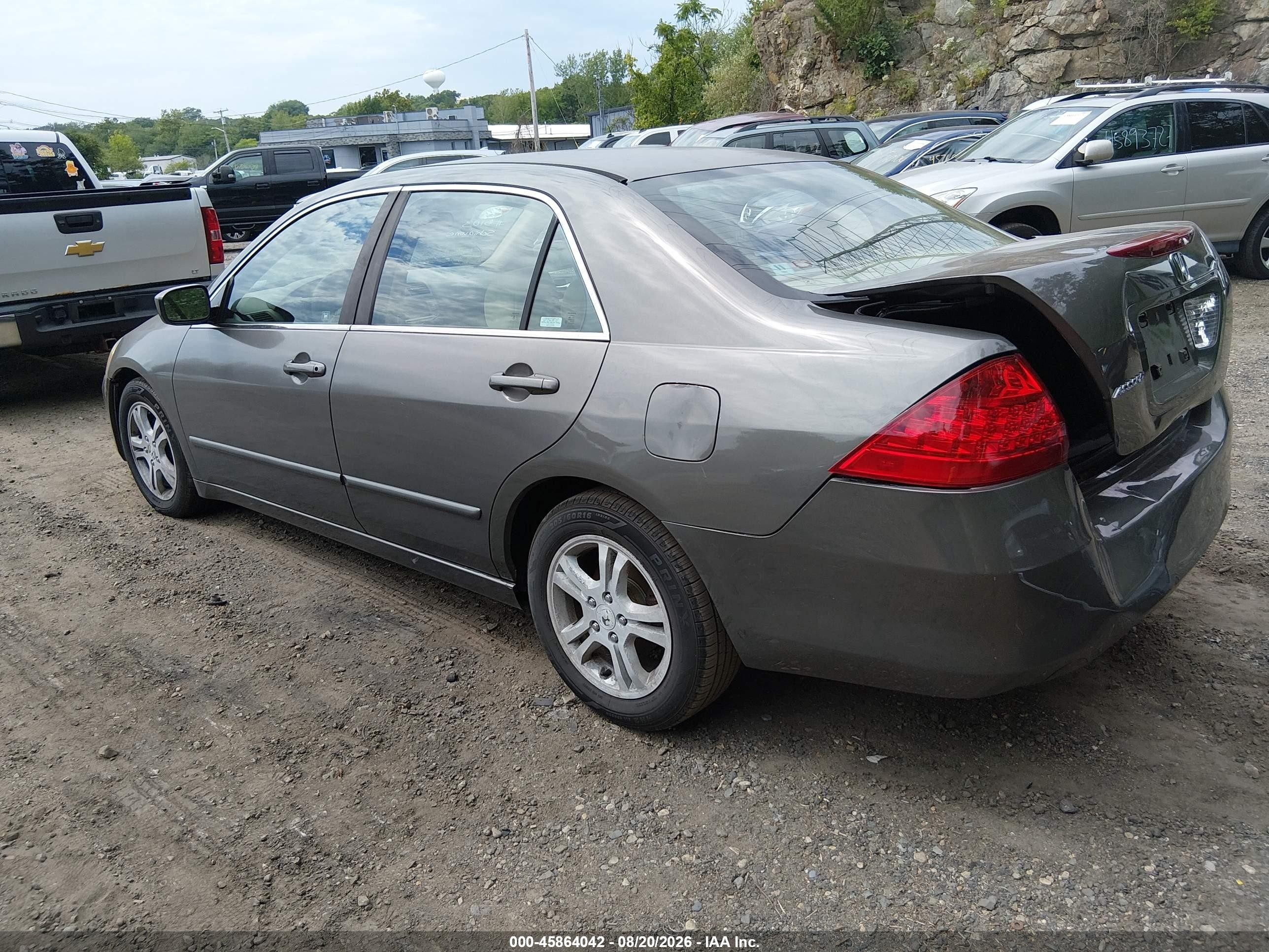 2006 Honda Accord 2.4 Ex Gray vin: 1HGCM56796A063458