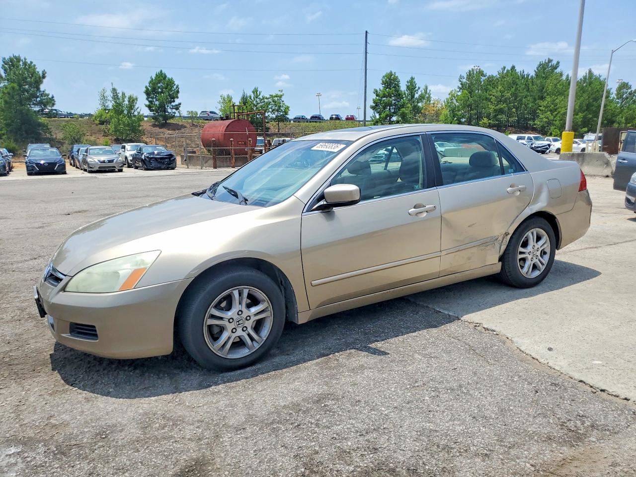 2006 Honda Accord Ex Tan vin: 1HGCM56796A152740