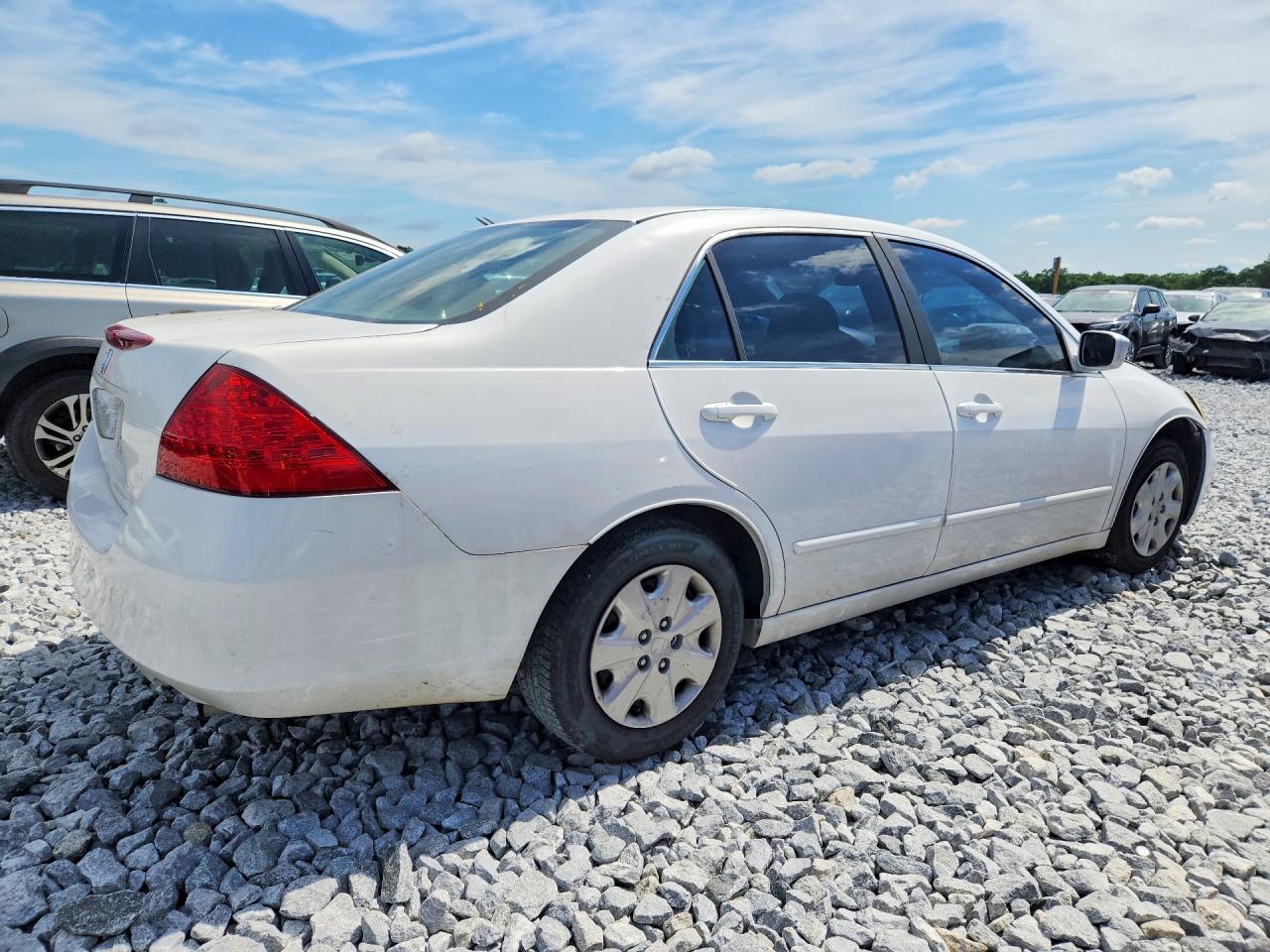 2006 Honda Accord Ex White vin: 1HGCM56796A153645