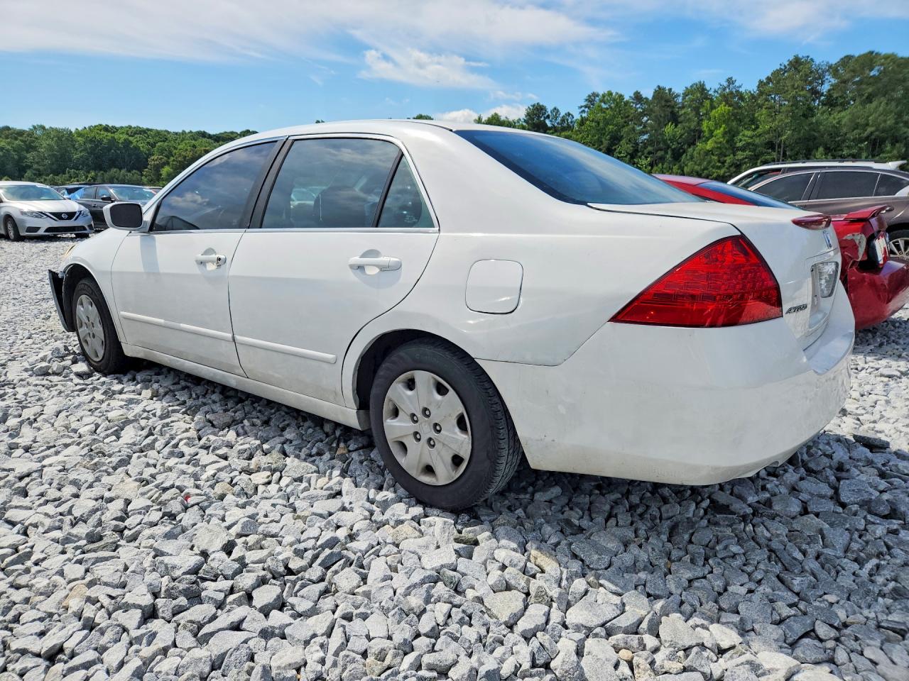 2006 Honda Accord Ex White vin: 1HGCM56796A153645