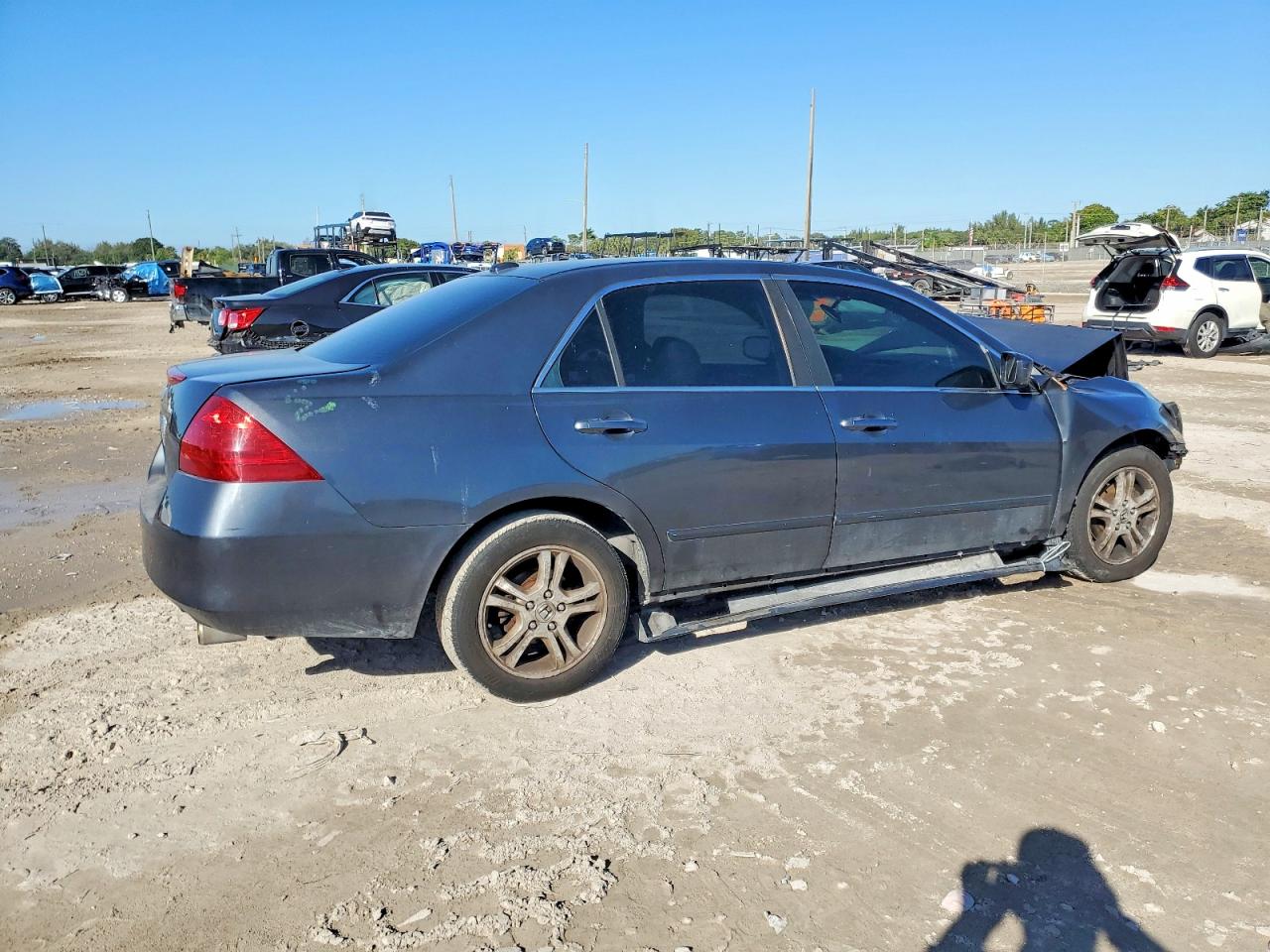 2006 Honda Accord Ex Black vin: 1HGCM56796A163141