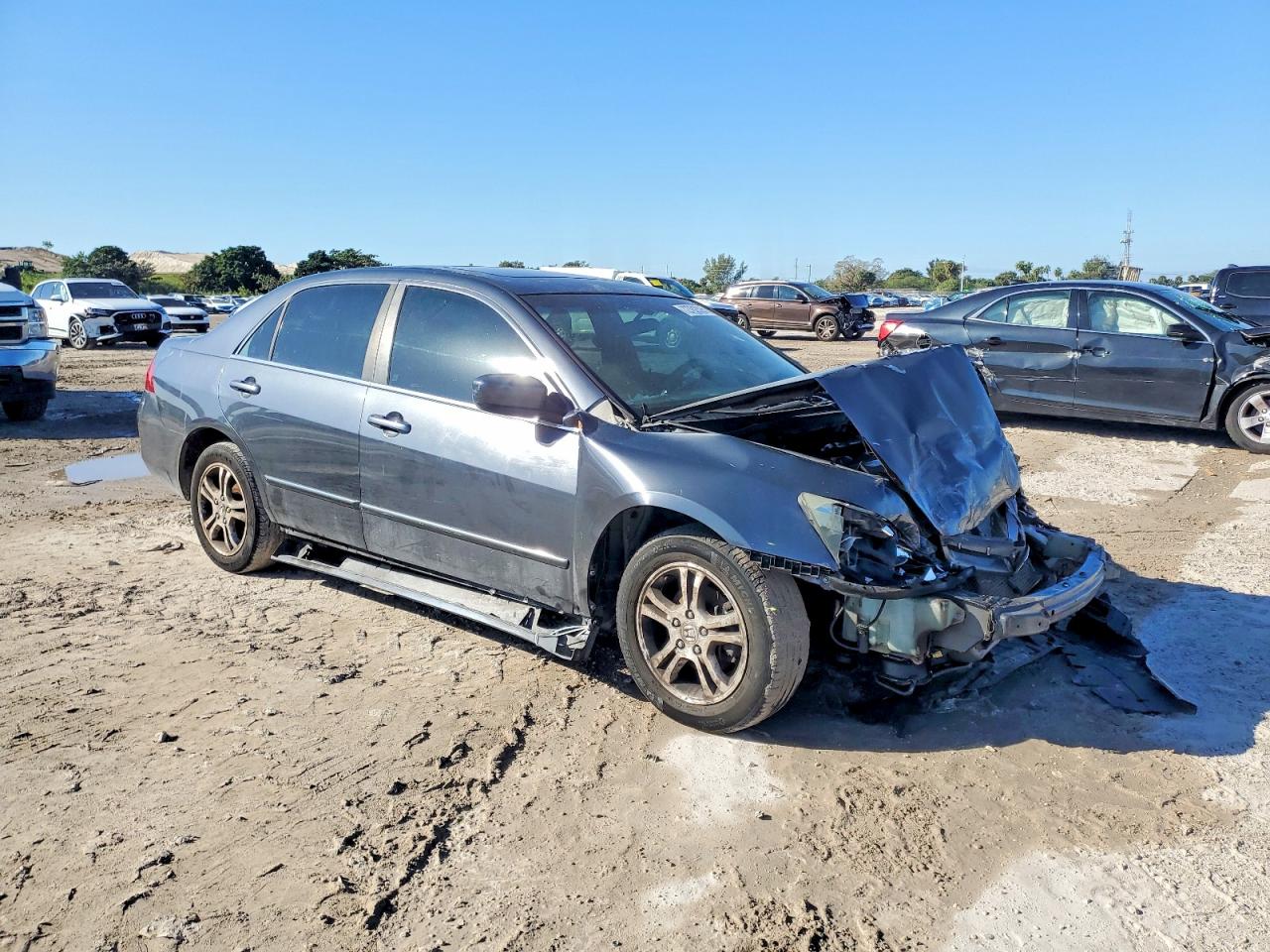 2006 Honda Accord Ex Black vin: 1HGCM56796A163141