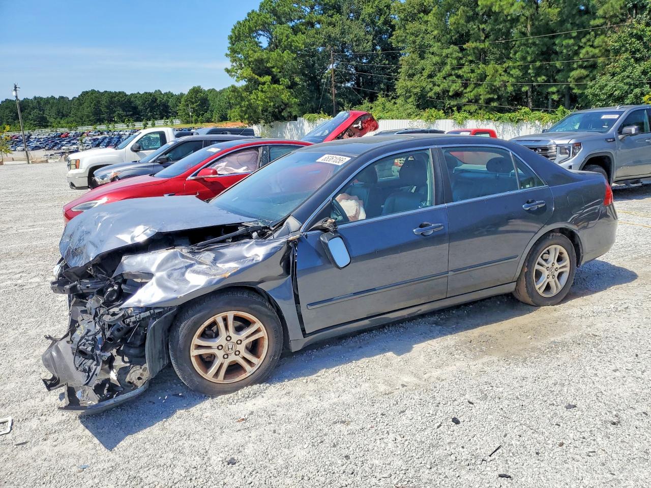 2006 Honda Accord Ex Gray vin: 1HGCM56796A182577